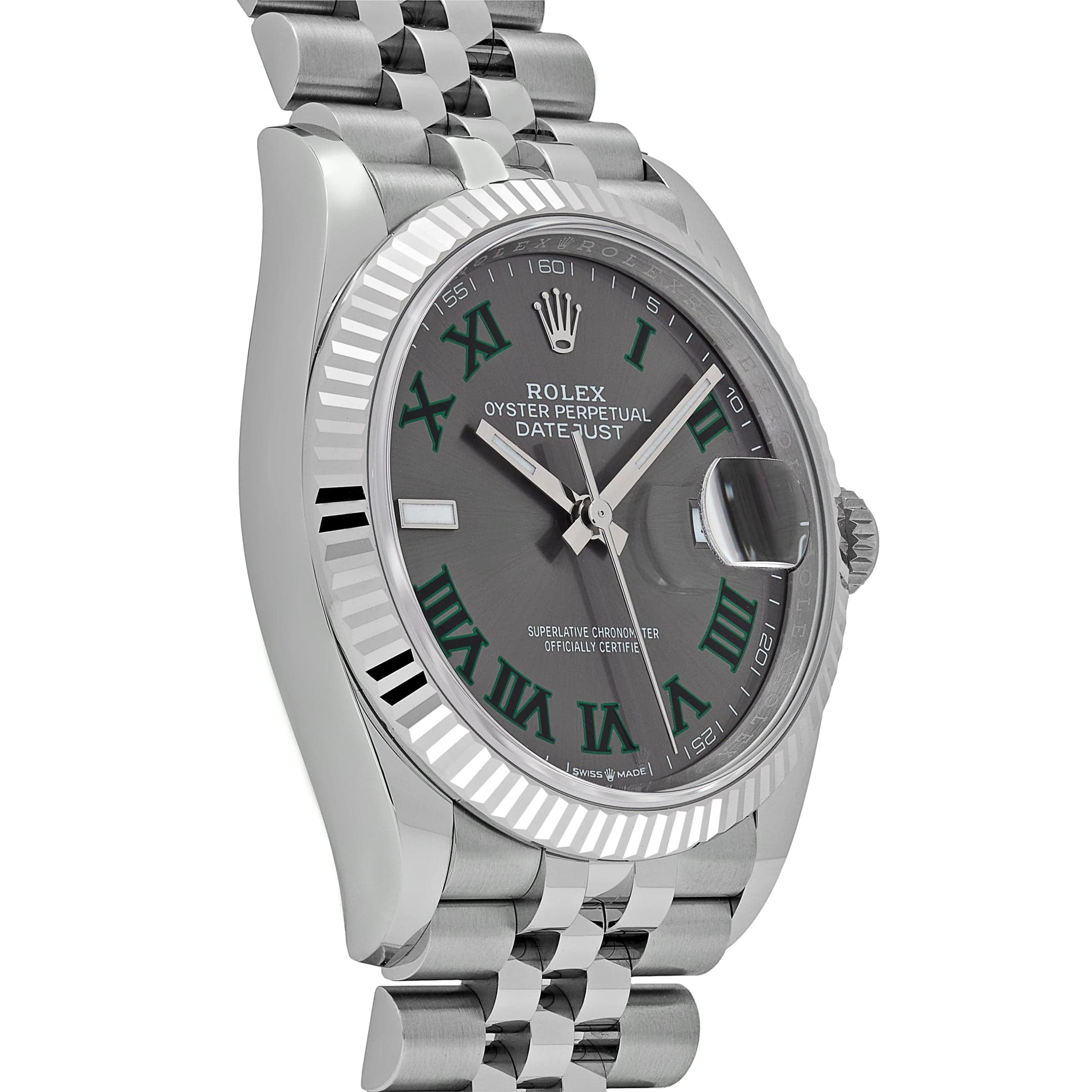 Rolex Datejust 126234 Stainless Steel Slate 'Wimbledon' Dial Jubilee (2025)