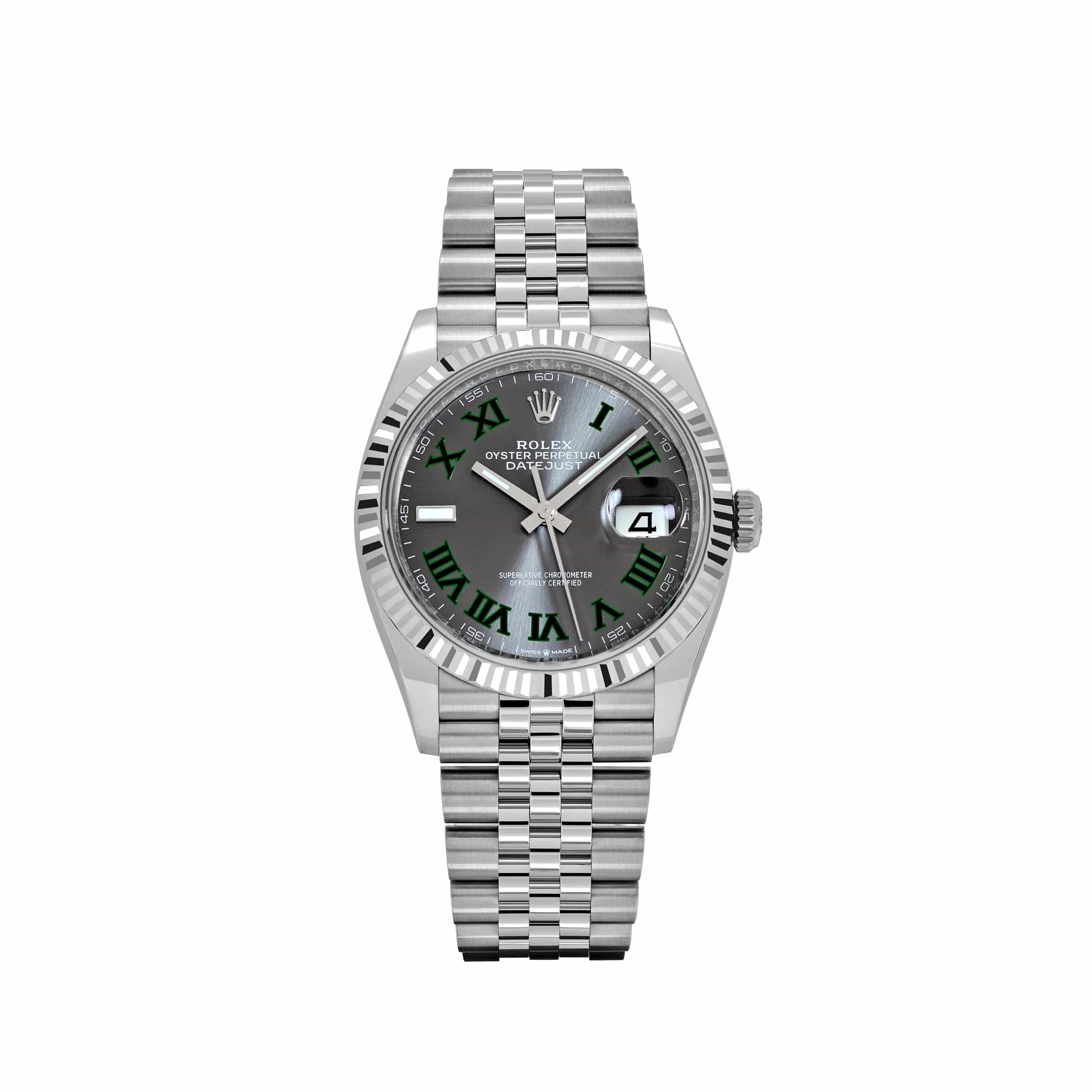 Rolex Datejust 126234 Stainless Steel Slate 'Wimbledon' Dial Jubilee (2025)