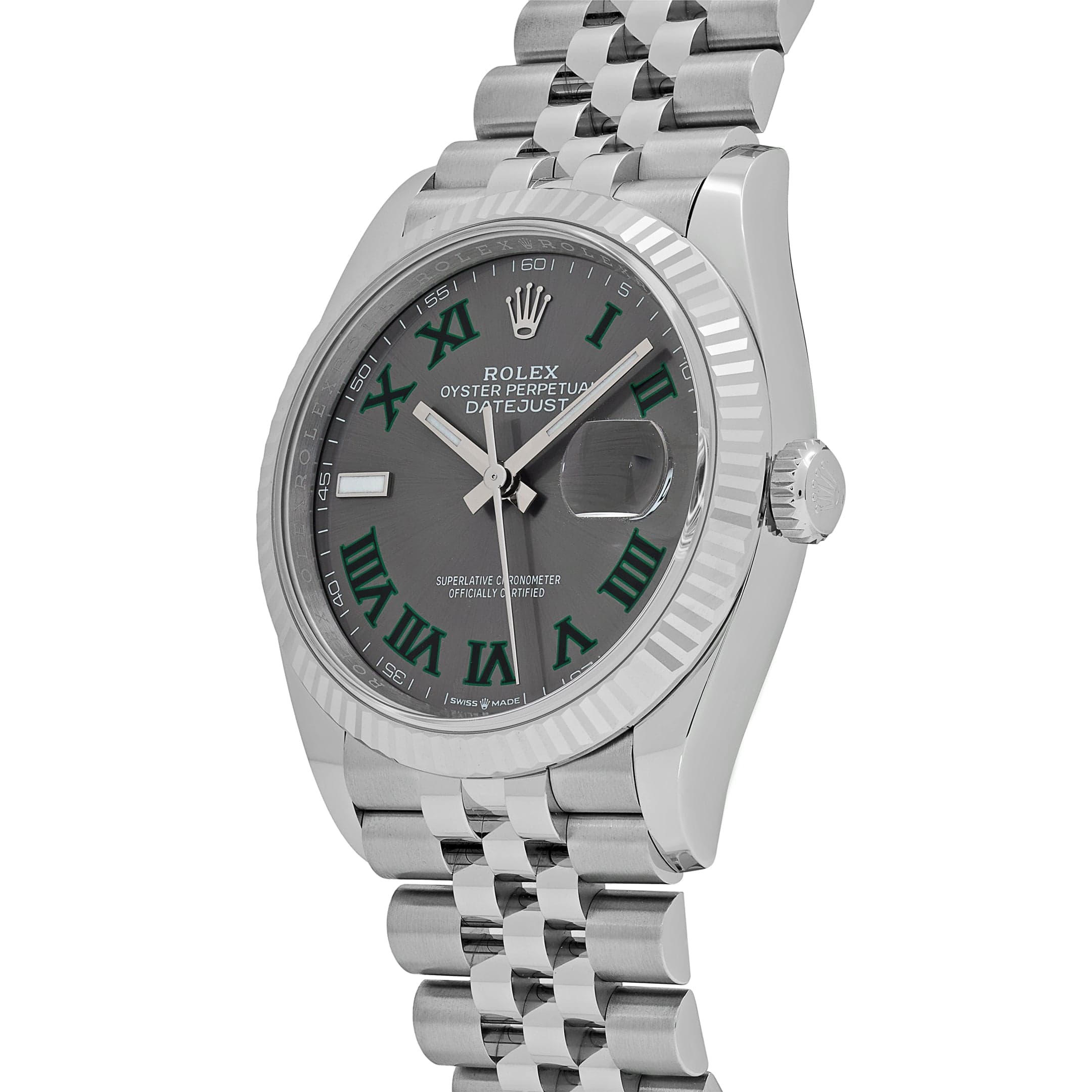 Rolex Datejust 126234 Stainless Steel Slate 'Wimbledon' Dial Jubilee (2025)