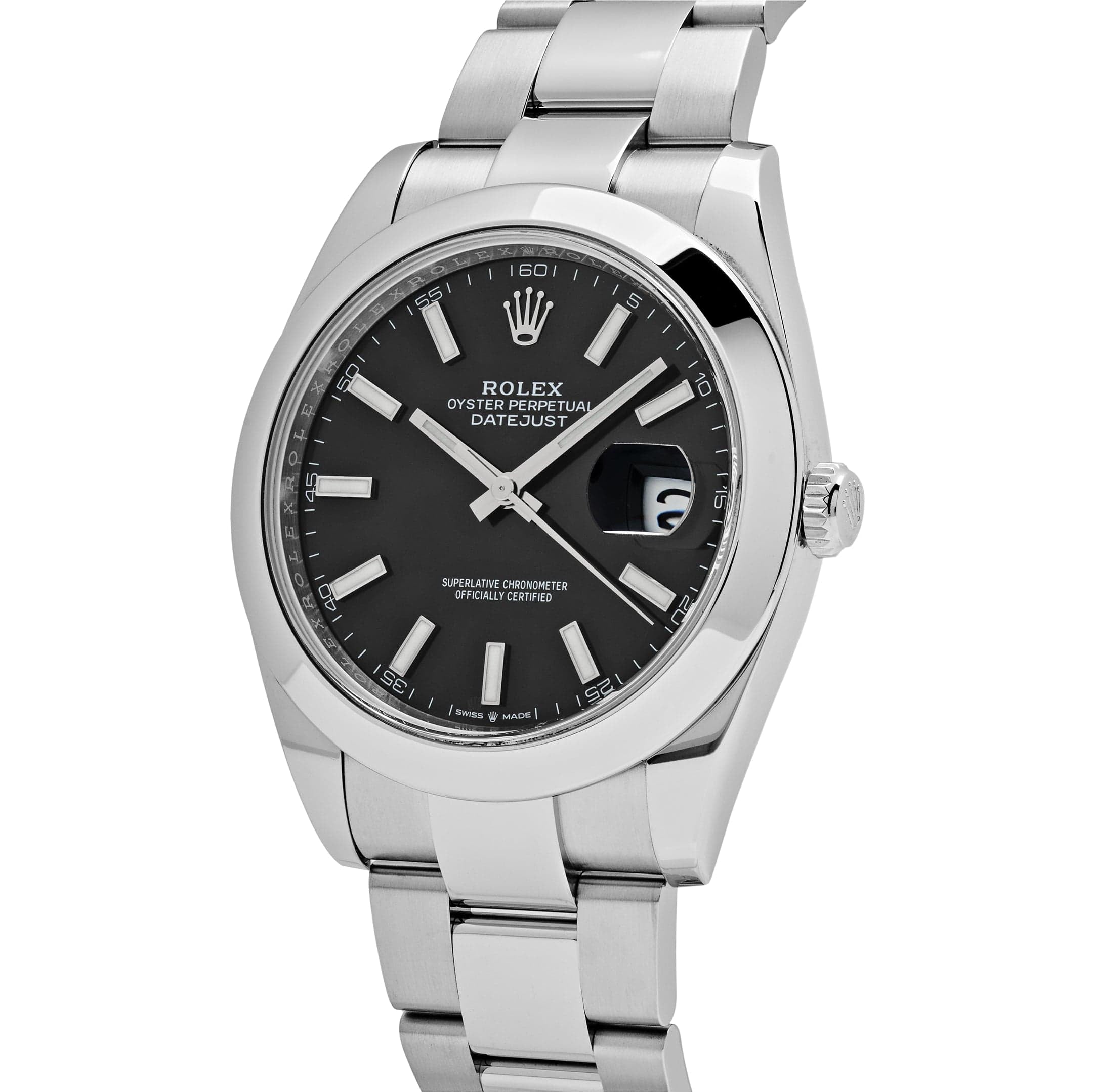Rolex Datejust 126300 Stainless Steel Black Dial Oyster (2023)