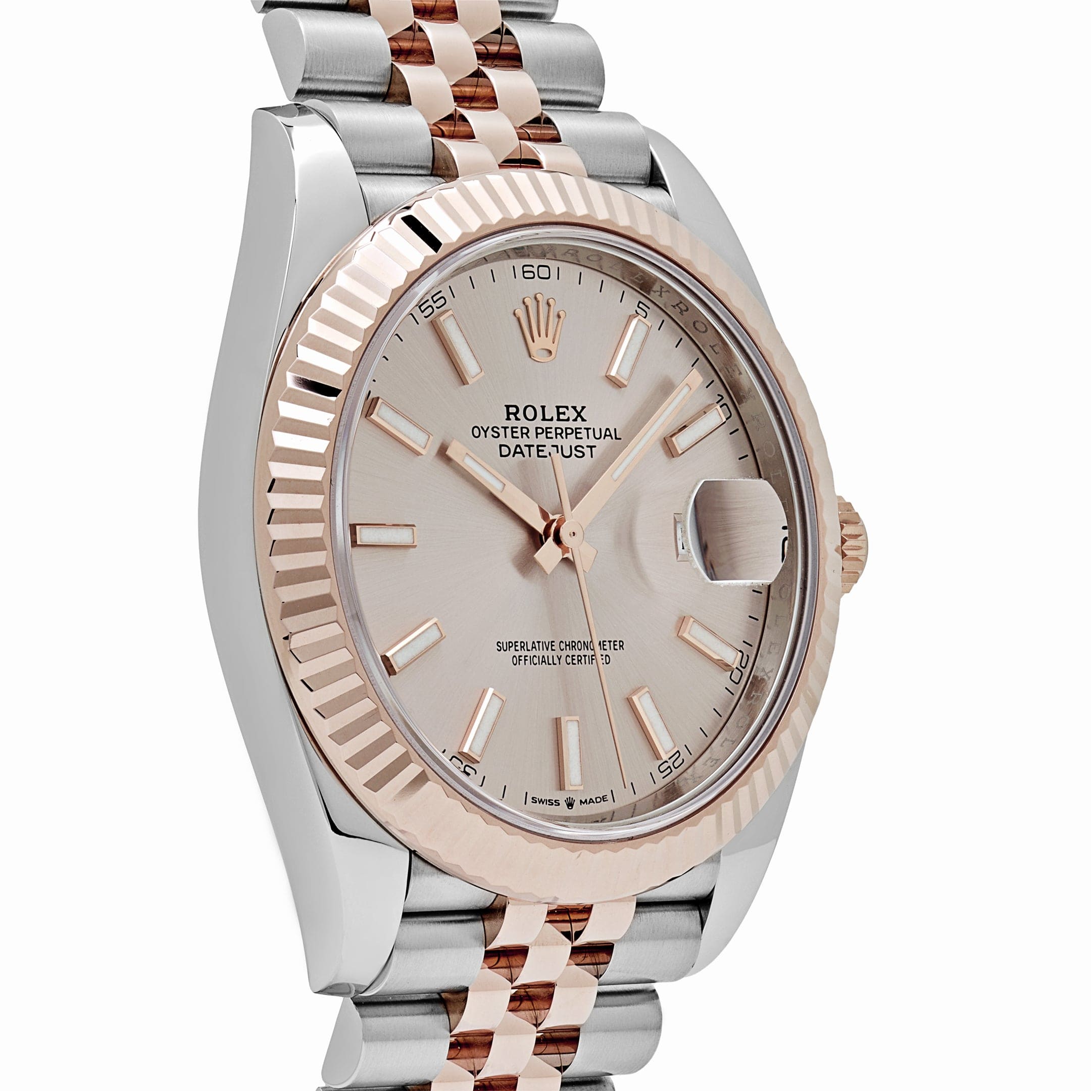 Rolex Datejust 126331 Rose Gold Stainless Steel Sundust Dial Jubilee (2024)