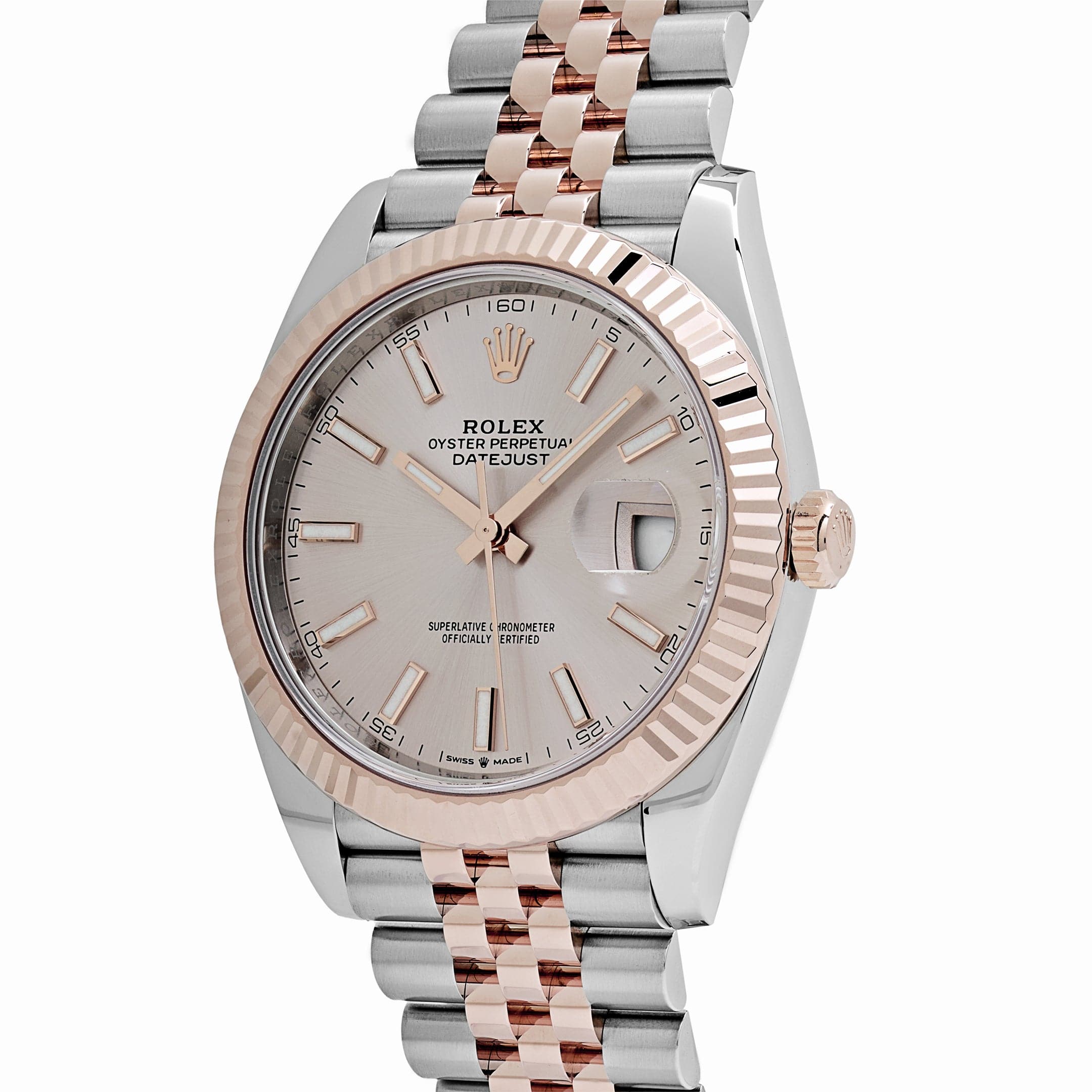 Rolex Datejust 126331 Rose Gold Stainless Steel Sundust Dial Jubilee (2024)