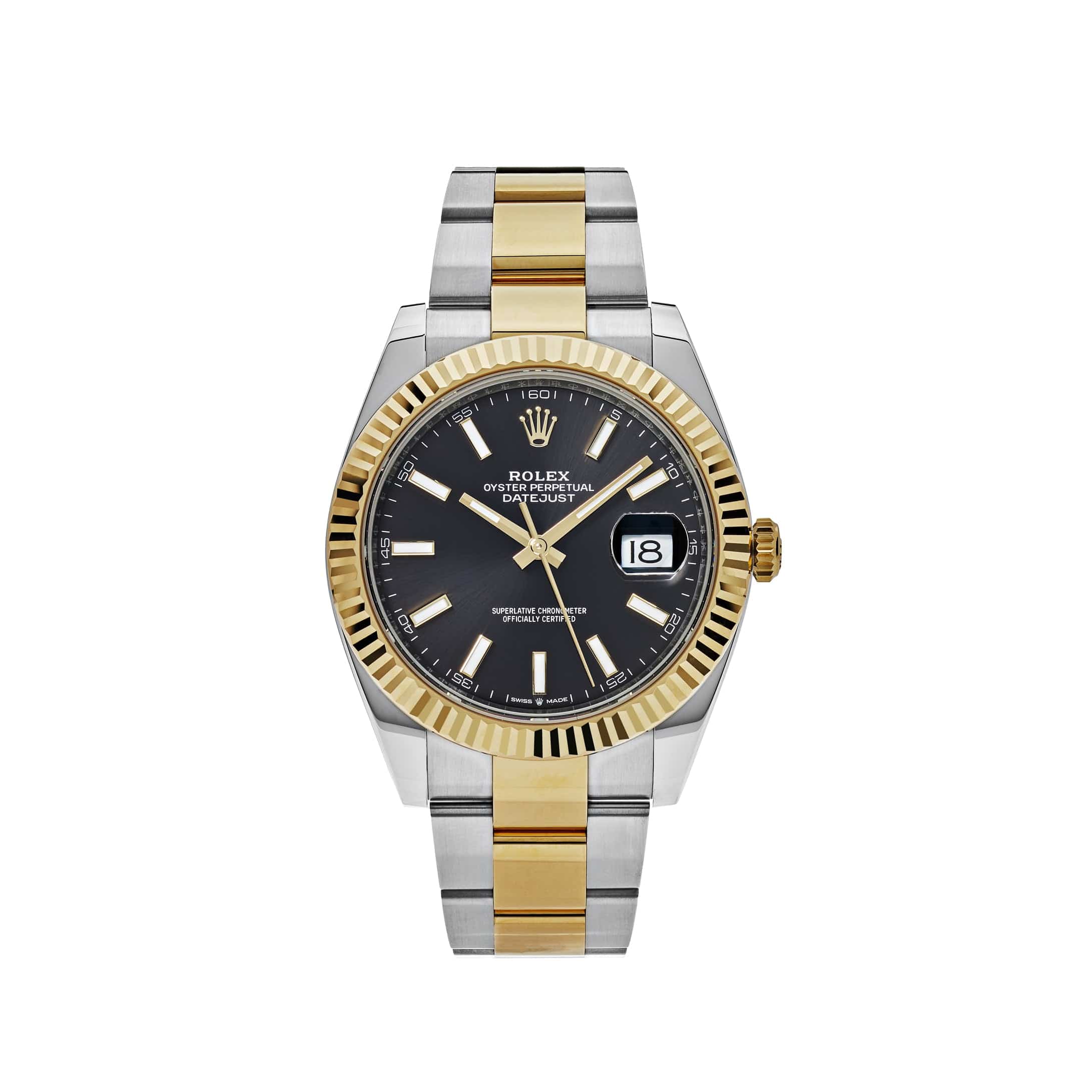 Rolex Datejust 41 Yellow Gold / Stainless Steel Oyster Black Dial 126333