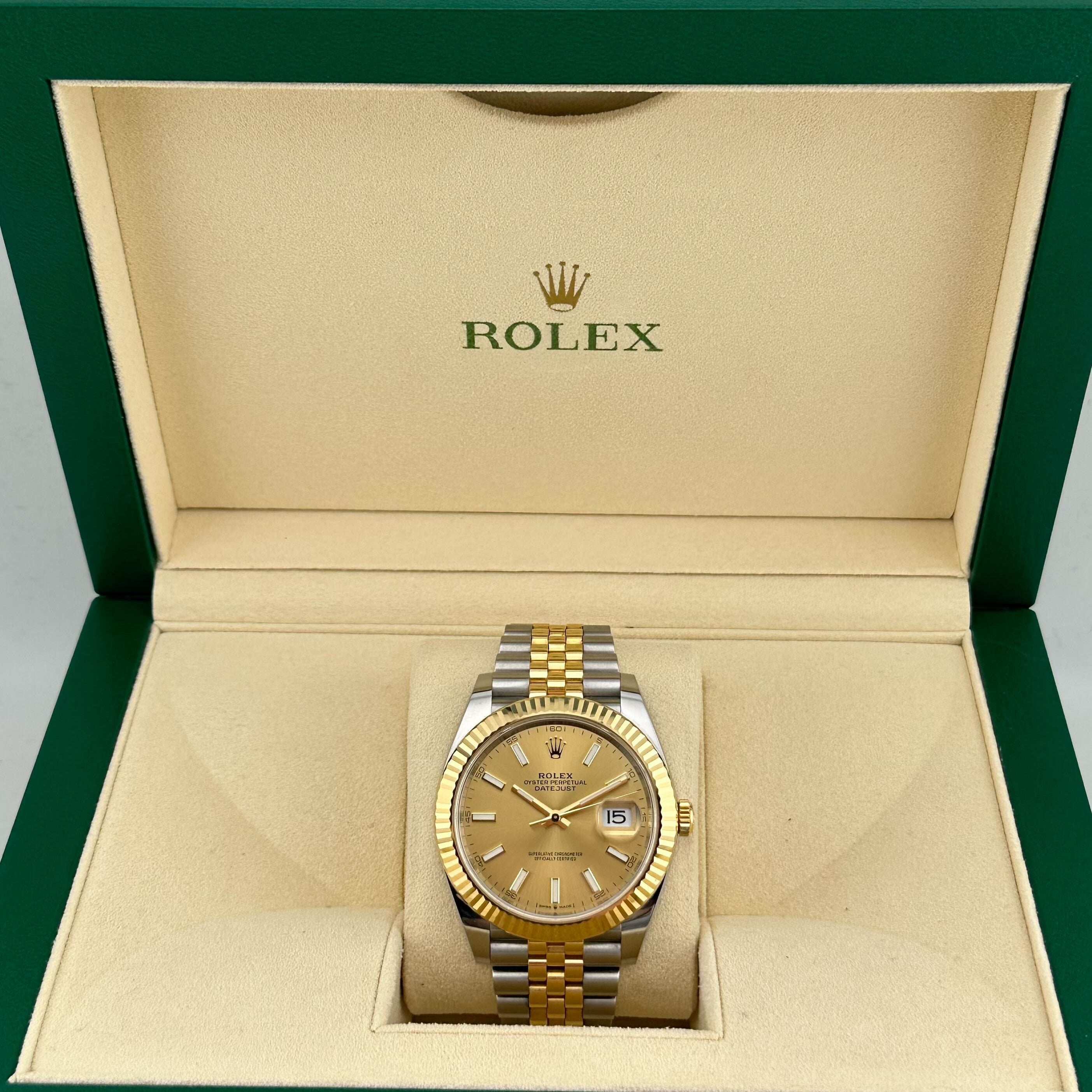 Rolex Datejust 126333 Yellow Gold Stainless Steel Champagne Dial Jubilee (2022)