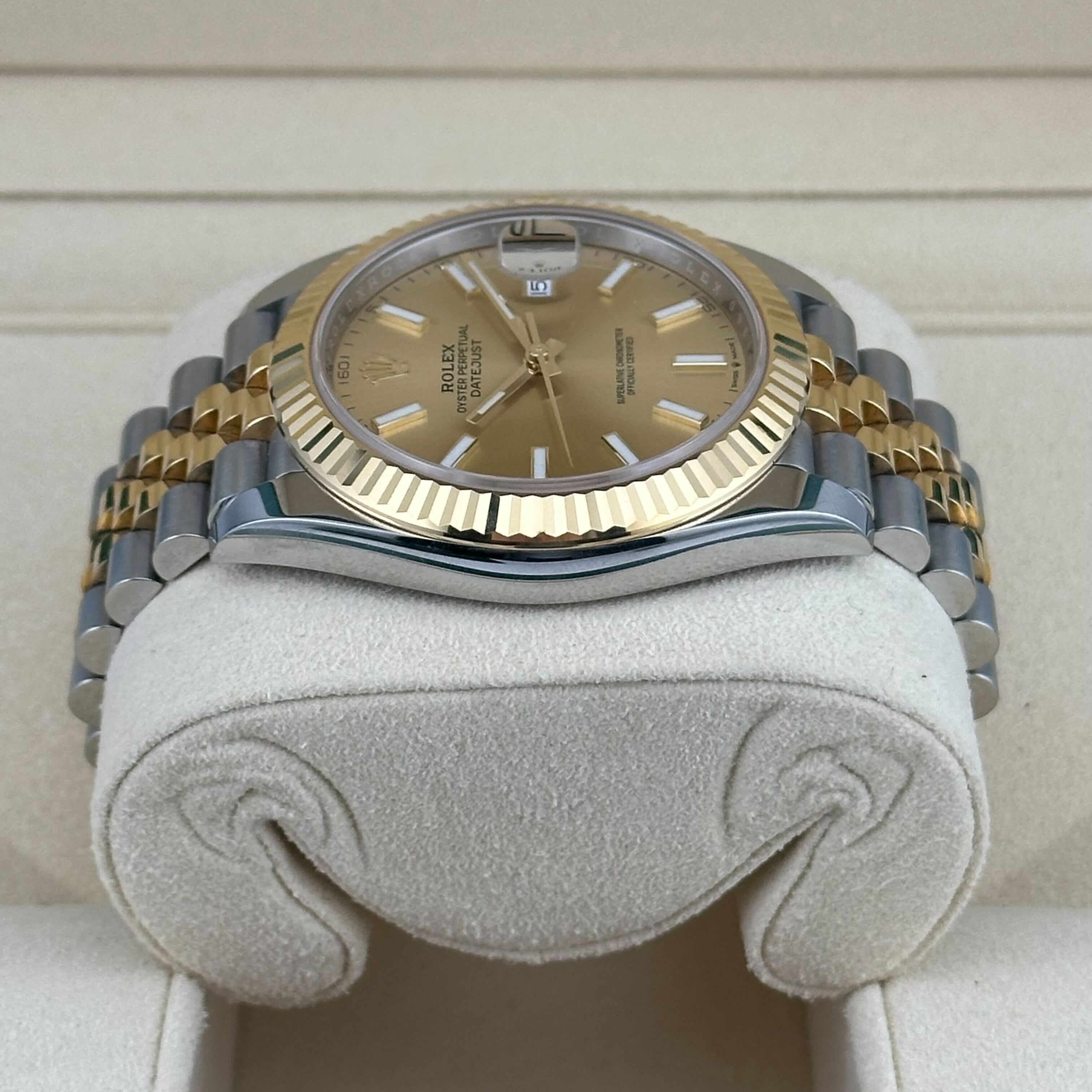 Rolex Datejust 126333 Yellow Gold Stainless Steel Champagne Dial Jubilee (2022)