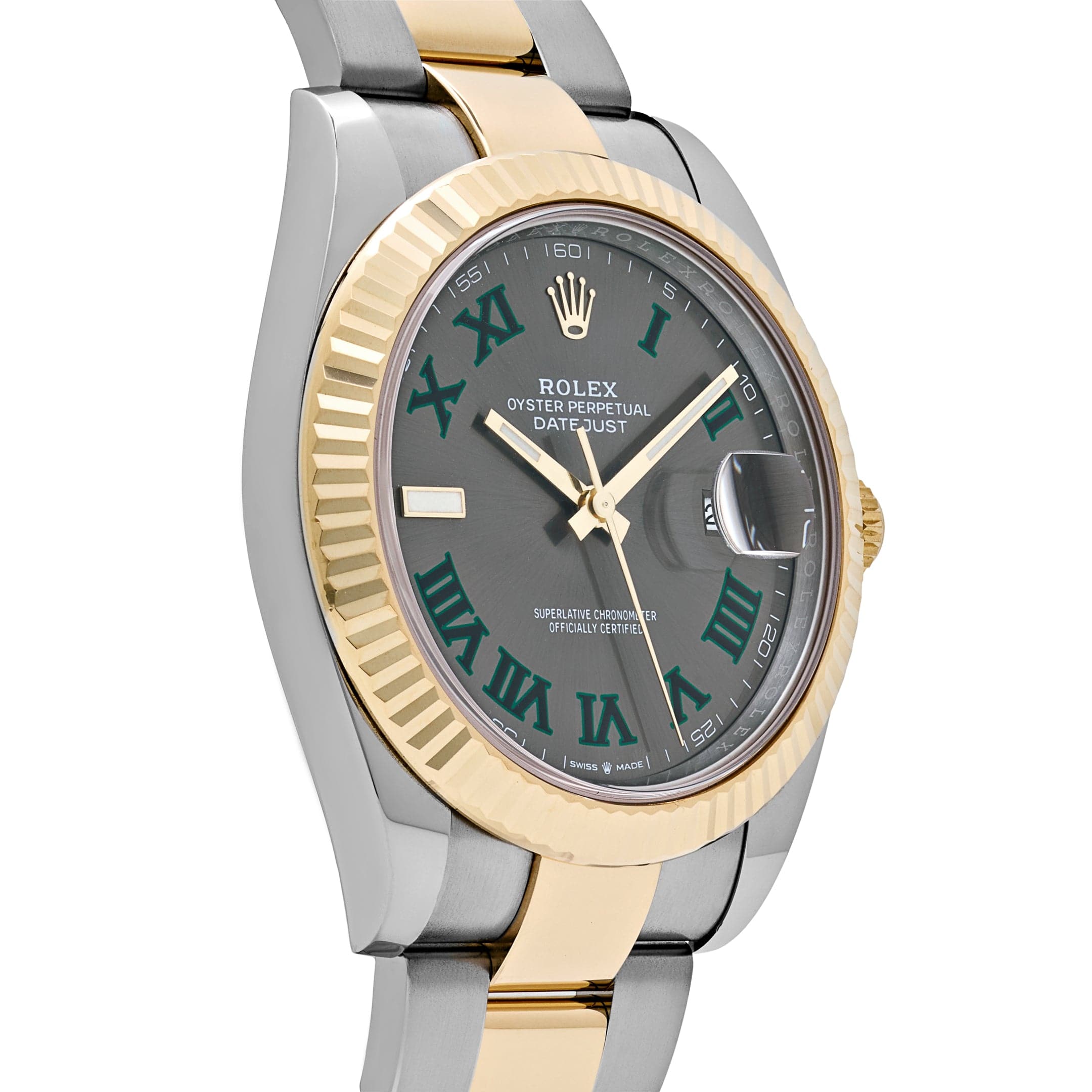 Rolex Datejust 126333 Yellow Gold Stainless Steel Wimbledon Slate Dial Oyster (2023)