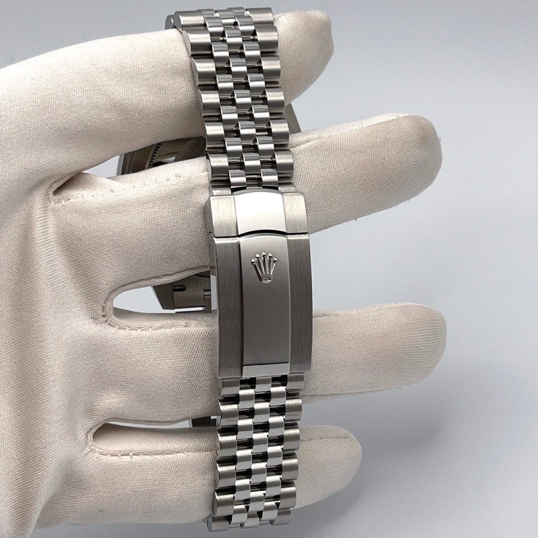 Luxury Watch Rolex Datejust 41 White Gold & Steel MOP Diamond Dial Jubilee 126334 Wrist Aficionado