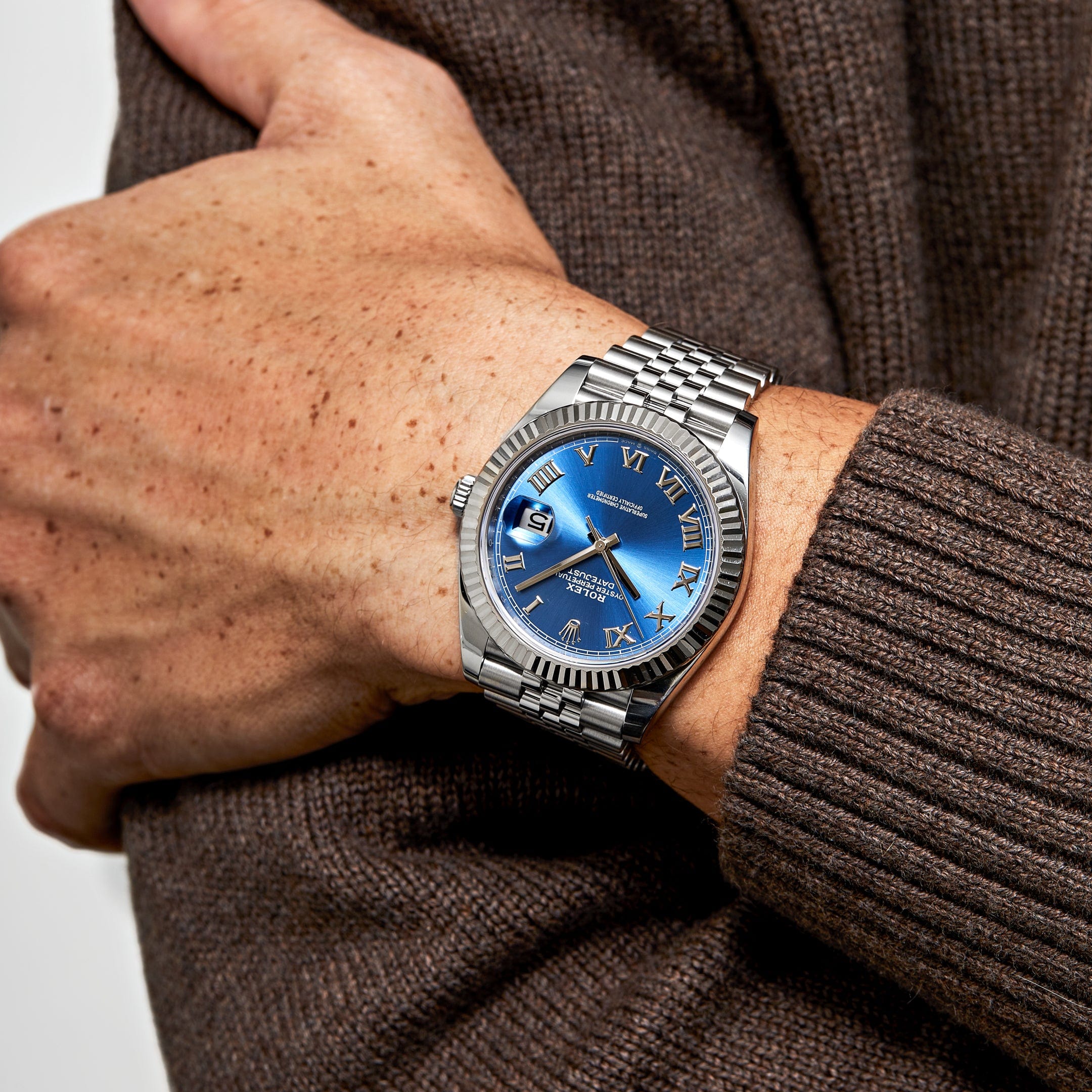 Rolex Datejust 126334 Stainless Steel White Gold Blue Dial Jubilee (2022)