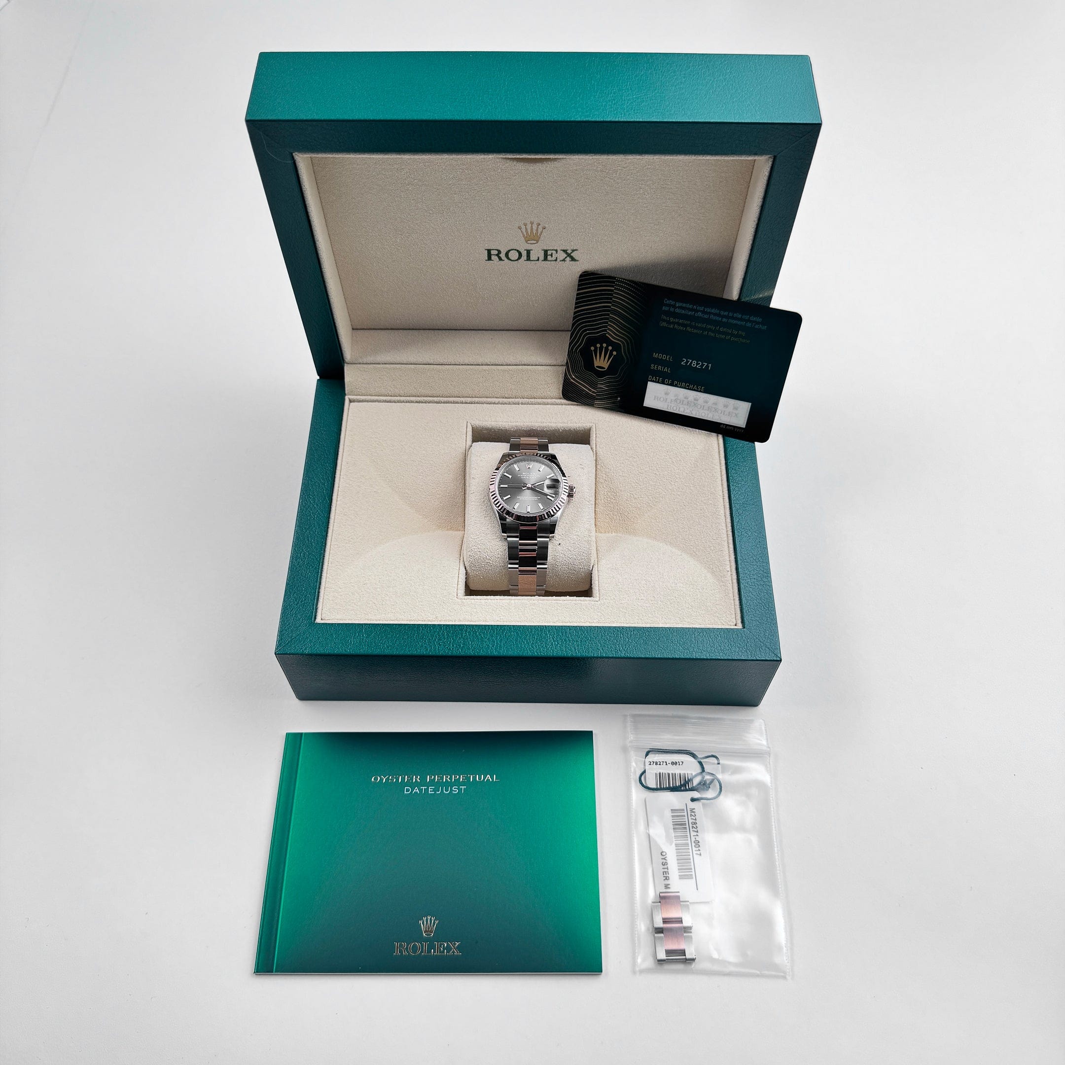 Rolex Datejust 278271 'Ladies' Rose Gold Stainless Steel Slate Dial Oyster (2025)