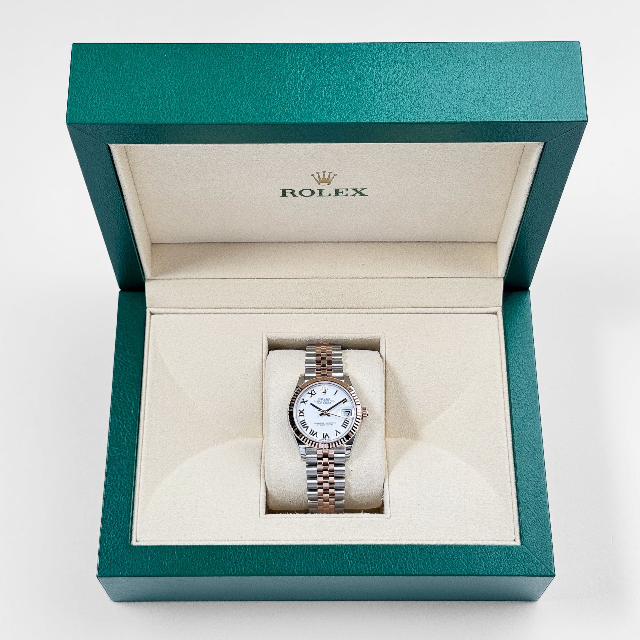 Rolex Datejust 278271 'Ladies' Stainless Steel Rose Gold White Roman Numerals Dial (2025)