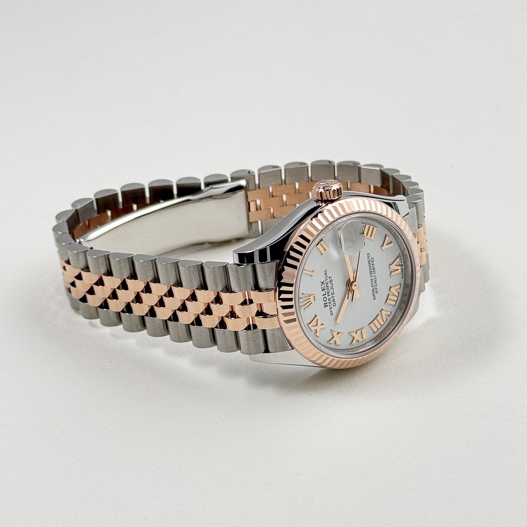 Rolex Datejust 278271 'Ladies' Stainless Steel Rose Gold White Roman Numerals Dial (2025)