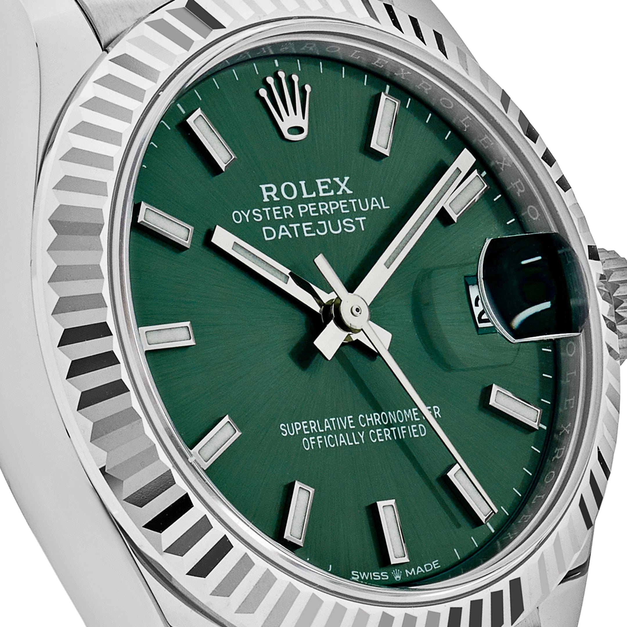 Luxury Watch Rolex Datejust 31 Ladies' Stainless Steel Mint Green Dial Jubilee 278274 Wrist Aficionado