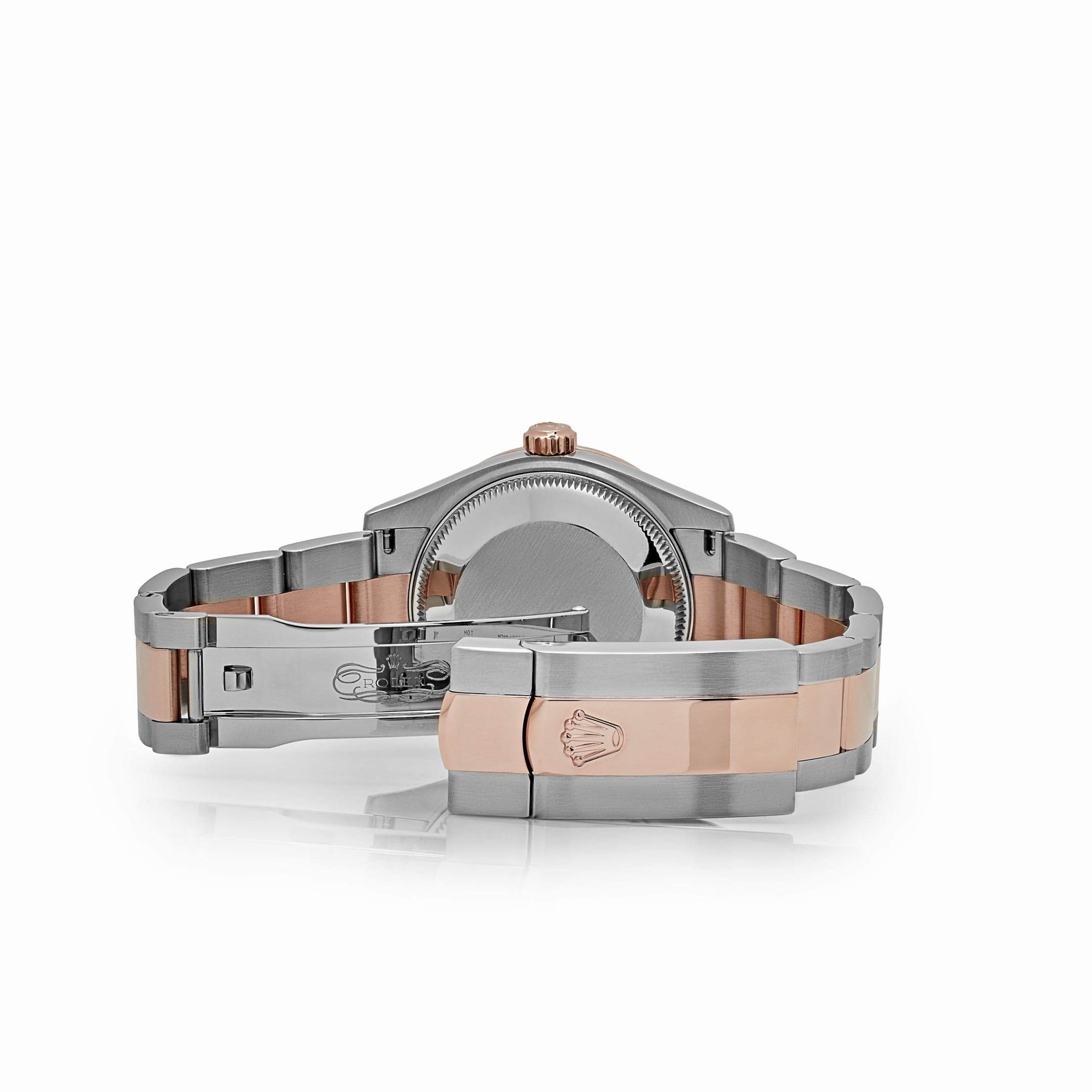 Rolex Datejust 278381RBR 'Ladies' Stainless Steel Rose Gold Aubergine Purple Dial Diamond Bezel Oyster (2022)