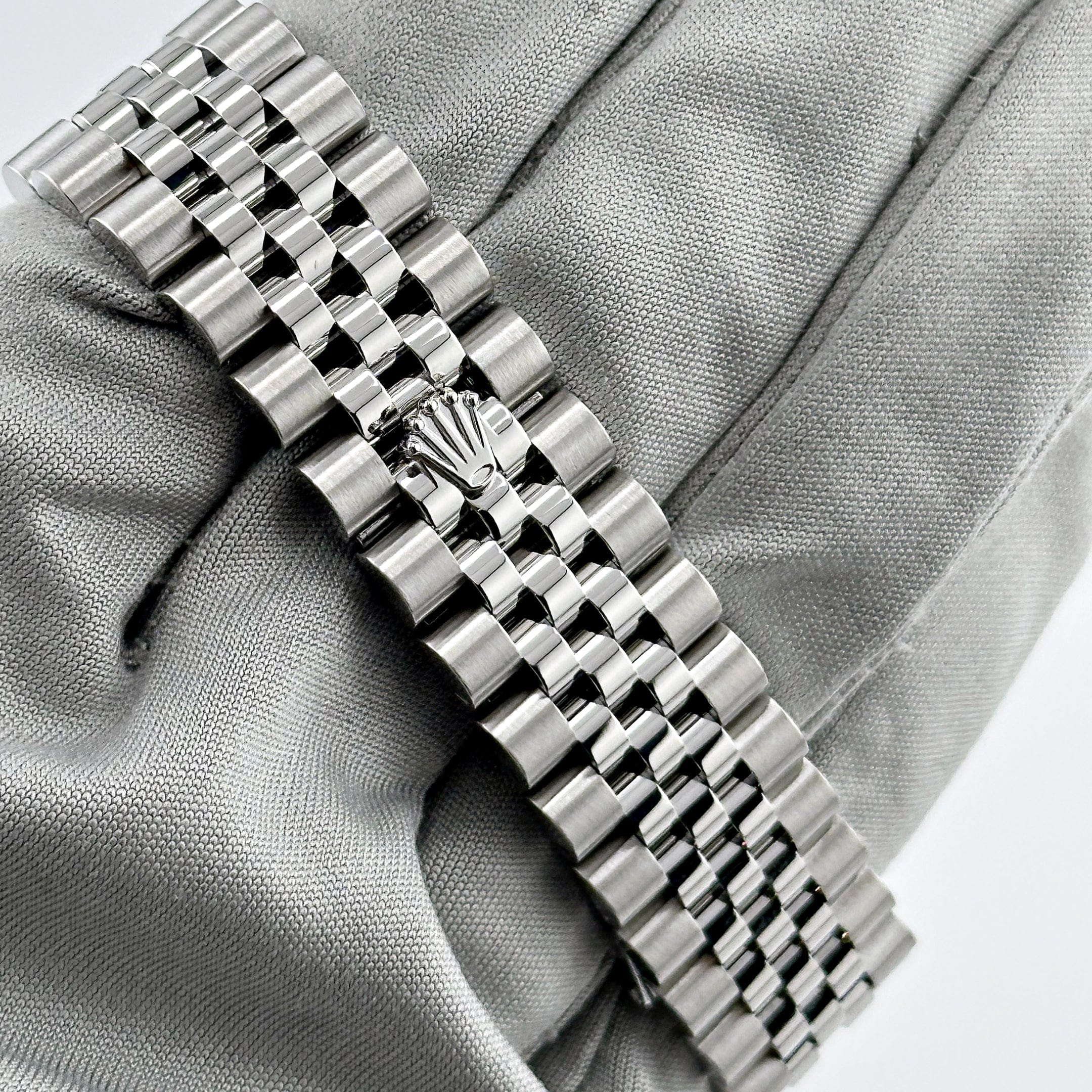 Rolex Datejust 278384RBR Stainless Steel Diamond Bezel Violet Roman Dial Jubilee