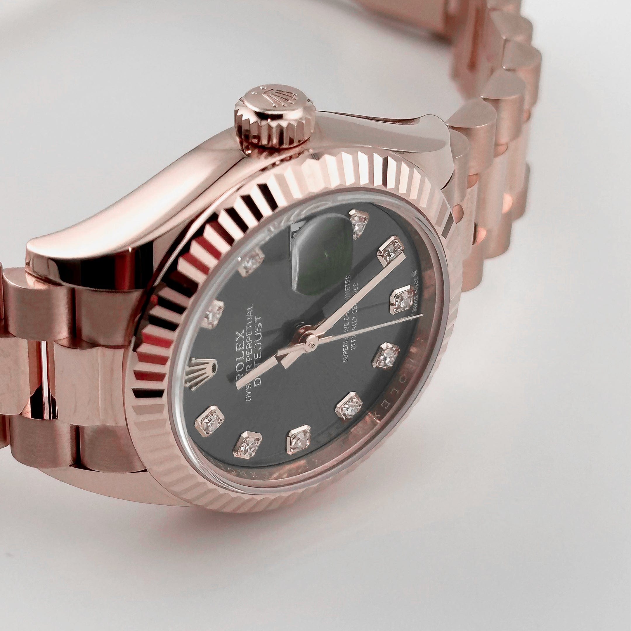 Rolex Datejust 279175 'Ladies' Rose Gold Olive Diamond Dial (2025)