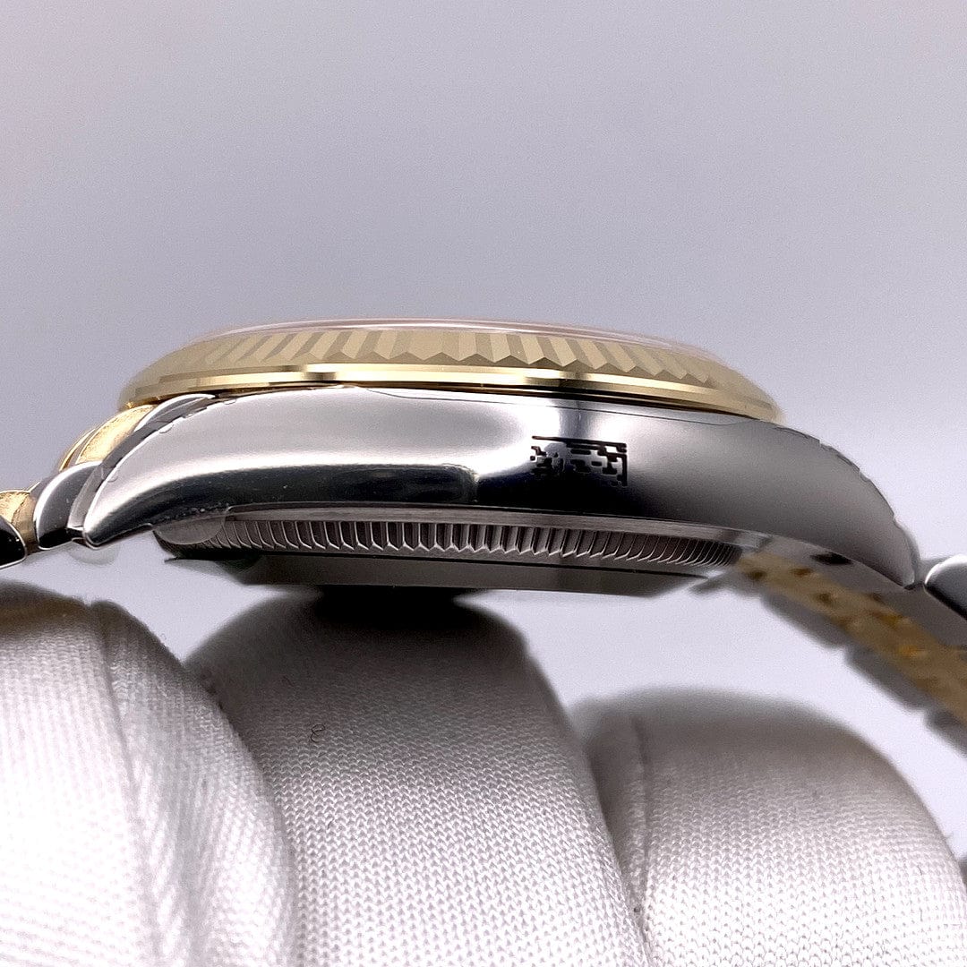 Luxury Watch Rolex Datejust 31 Yellow Gold & Stainless Steel Champagne Dial 278273 Wrist Aficionado