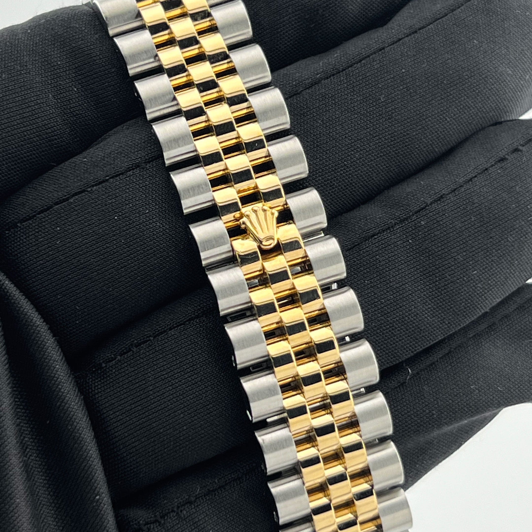 Rolex Datejust 36 116233 Yellow Gold Stainless Steel Black Diamond Dial Jubilee (2013)