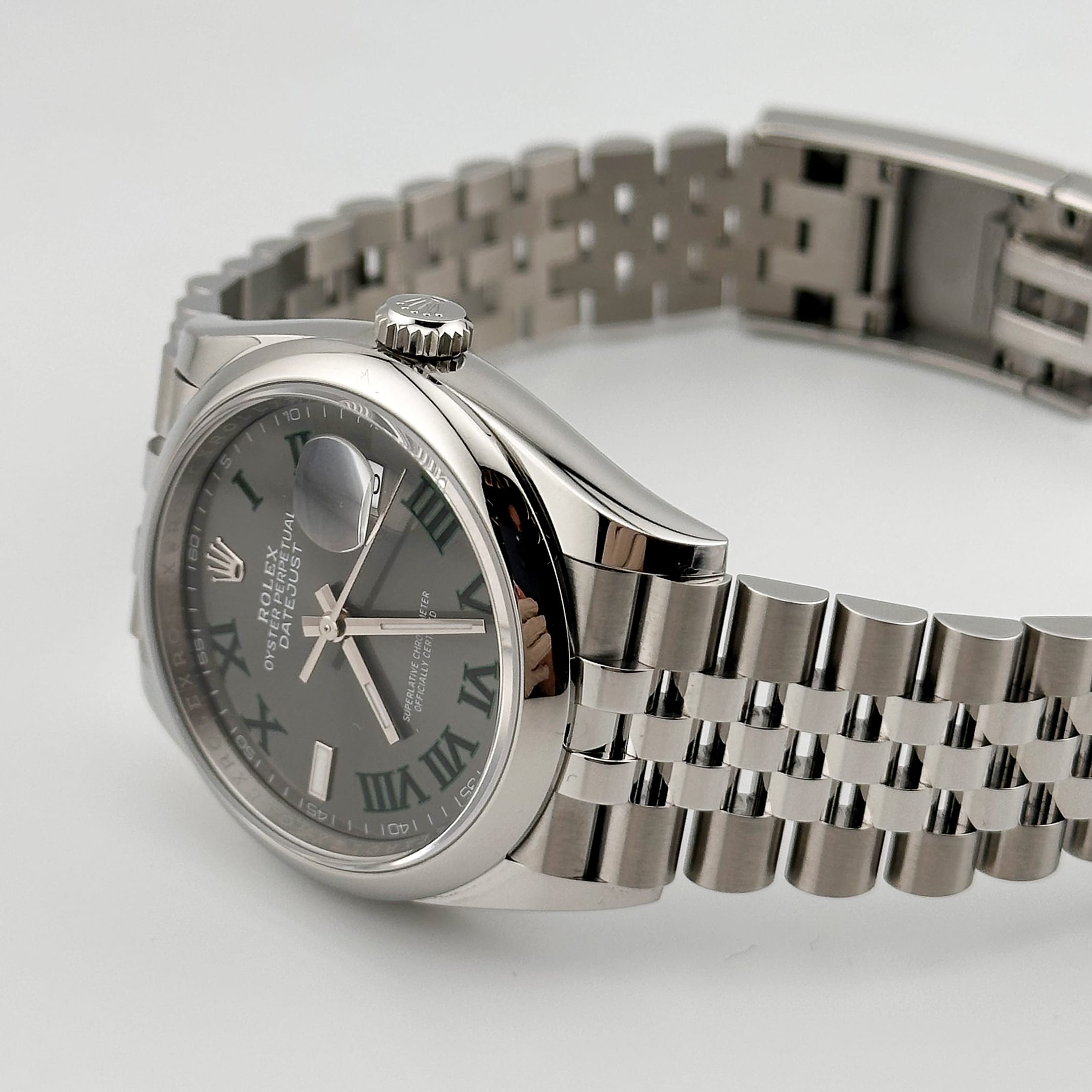 Rolex Datejust 36 126200 Stainless Steel 'Wimbledon' Slate Dial Jubilee (2026)