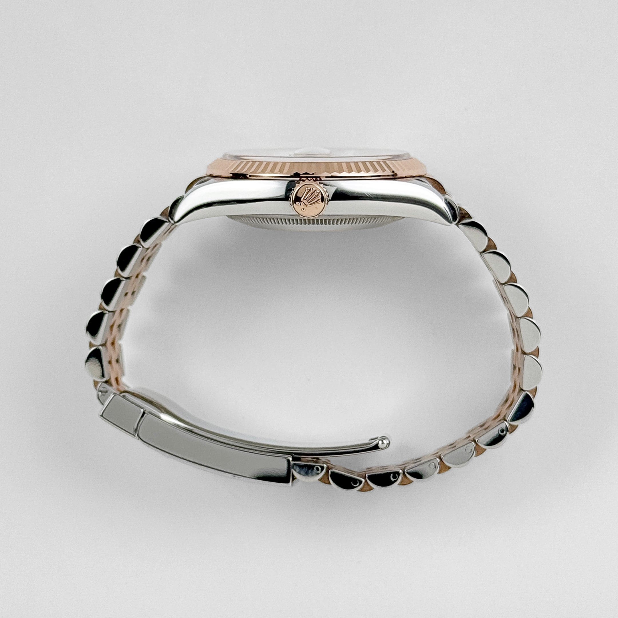 Rolex Datejust 36 126231 Rose Gold Stainless Steel Silver Fluted Motif Dial (2024)