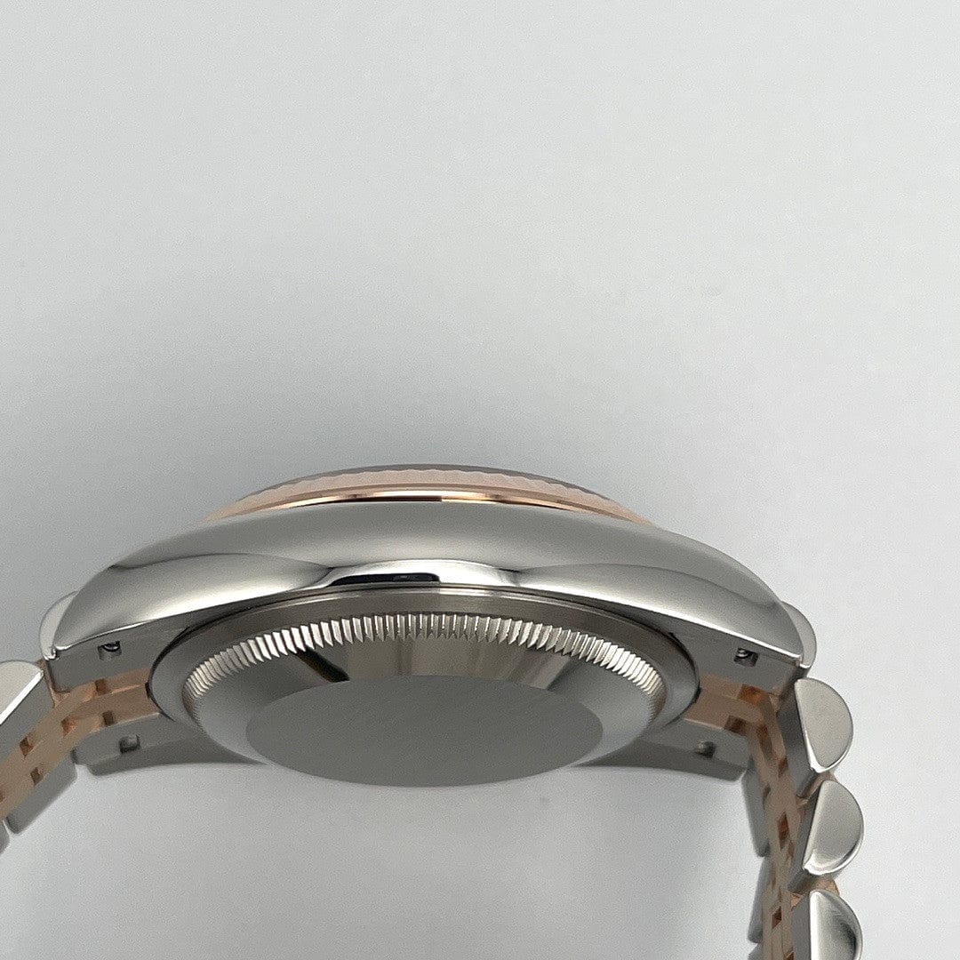 Luxury Watch Rolex Datejust 36 Rose Gold & Steel Slate 'Wimbledon' Dial 126231 Wrist Aficionado