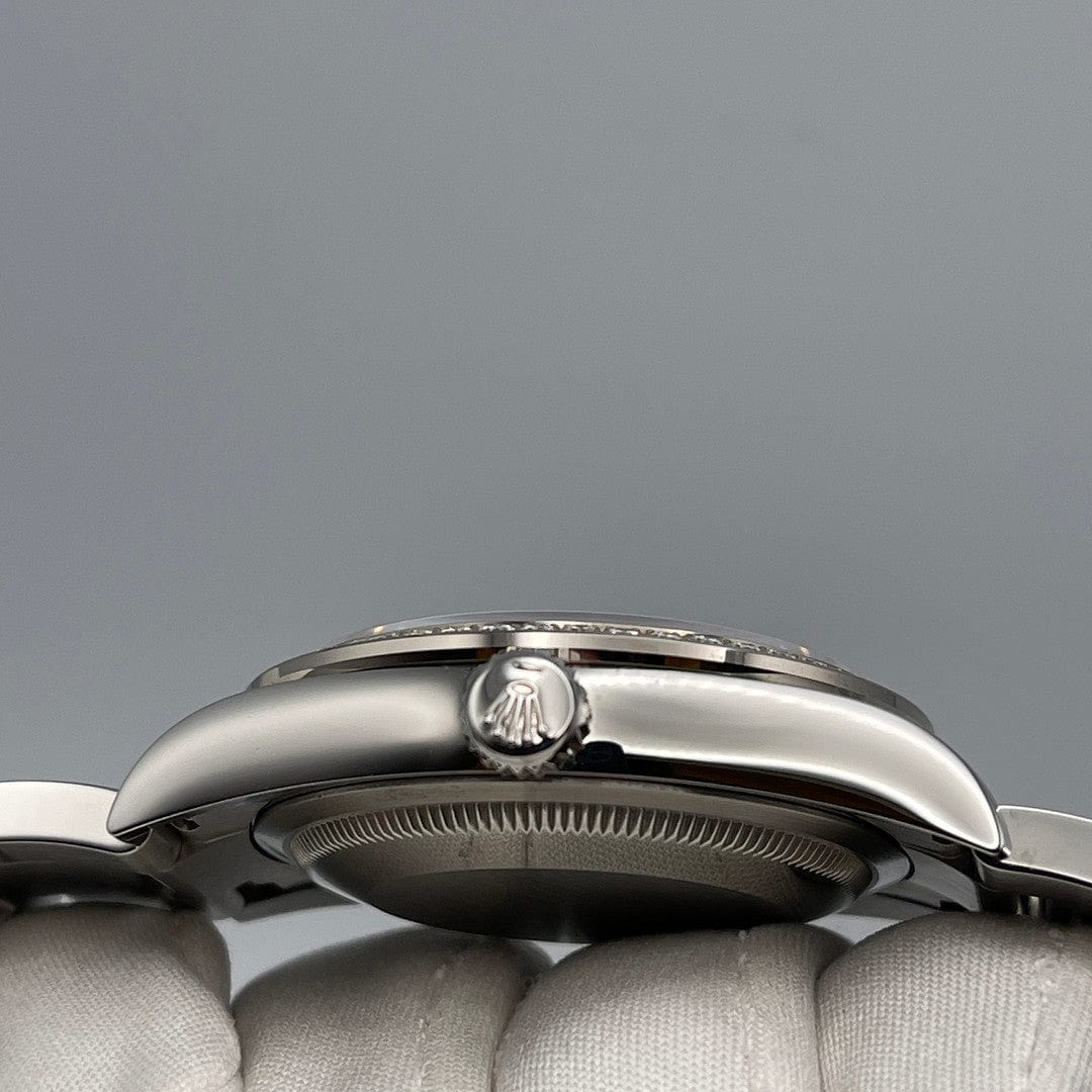 Luxury Watch Rolex Datejust 36 White Gold & Stainless Steel Mother of Pearl Dial 126284RBR Wrist Aficionado