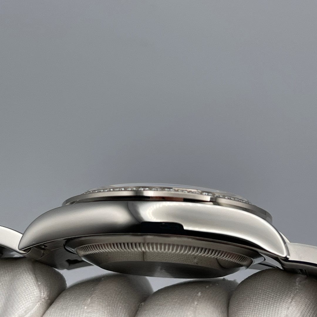 Luxury Watch Rolex Datejust 36 White Gold & Stainless Steel Mother of Pearl Dial 126284RBR Wrist Aficionado