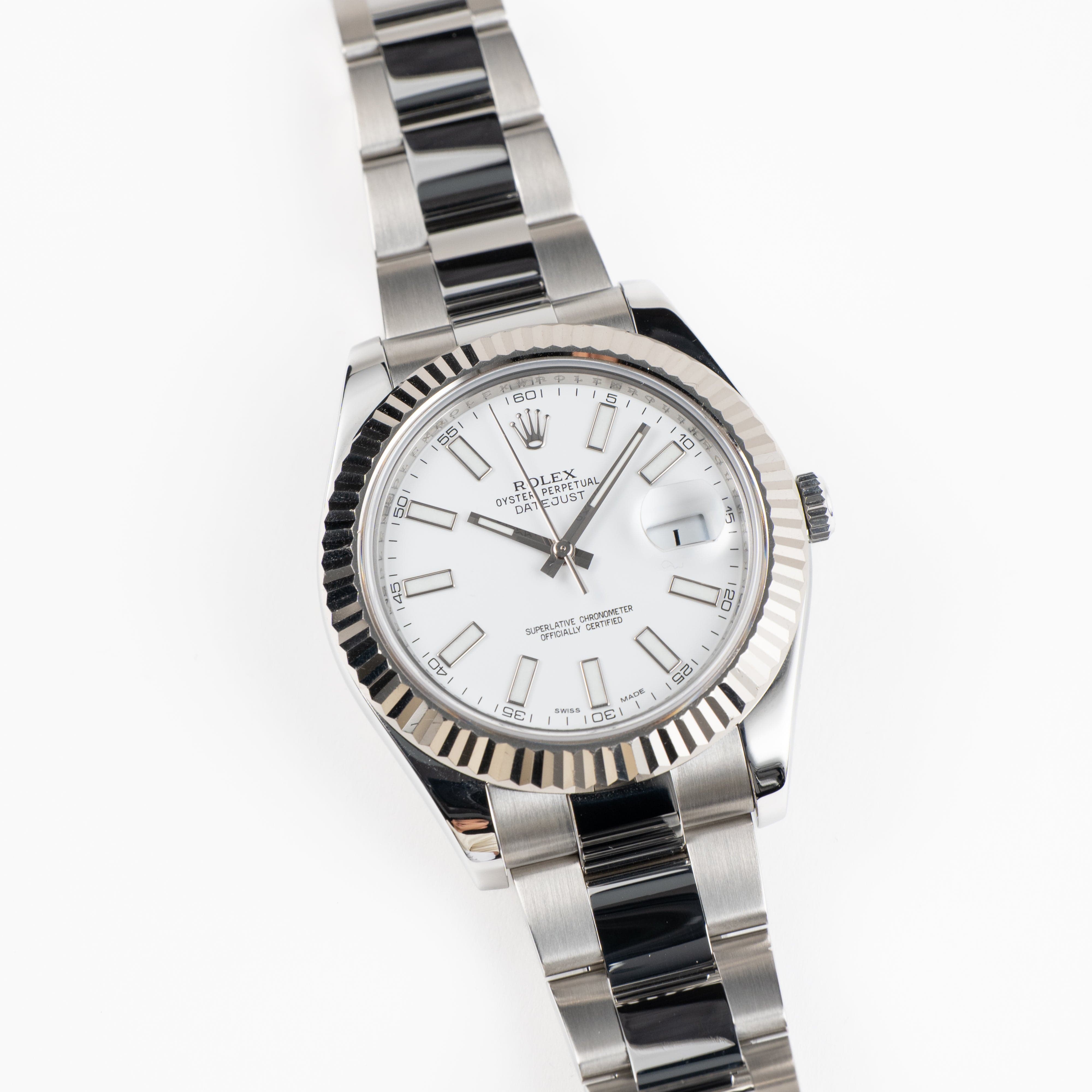 Rolex Datejust 41 116334 Stainless Steel White Dial Oyster (2024)