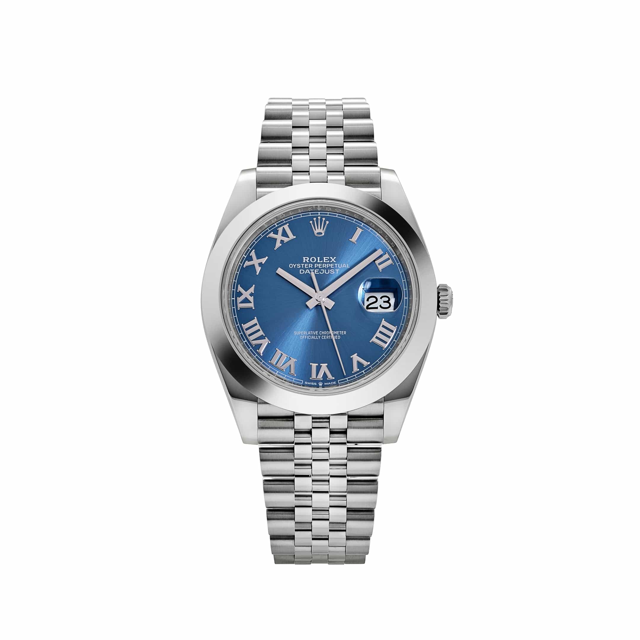 Rolex Datejust 41 126300 Stainless Steel Blue Roman Dial Jubilee (2023)