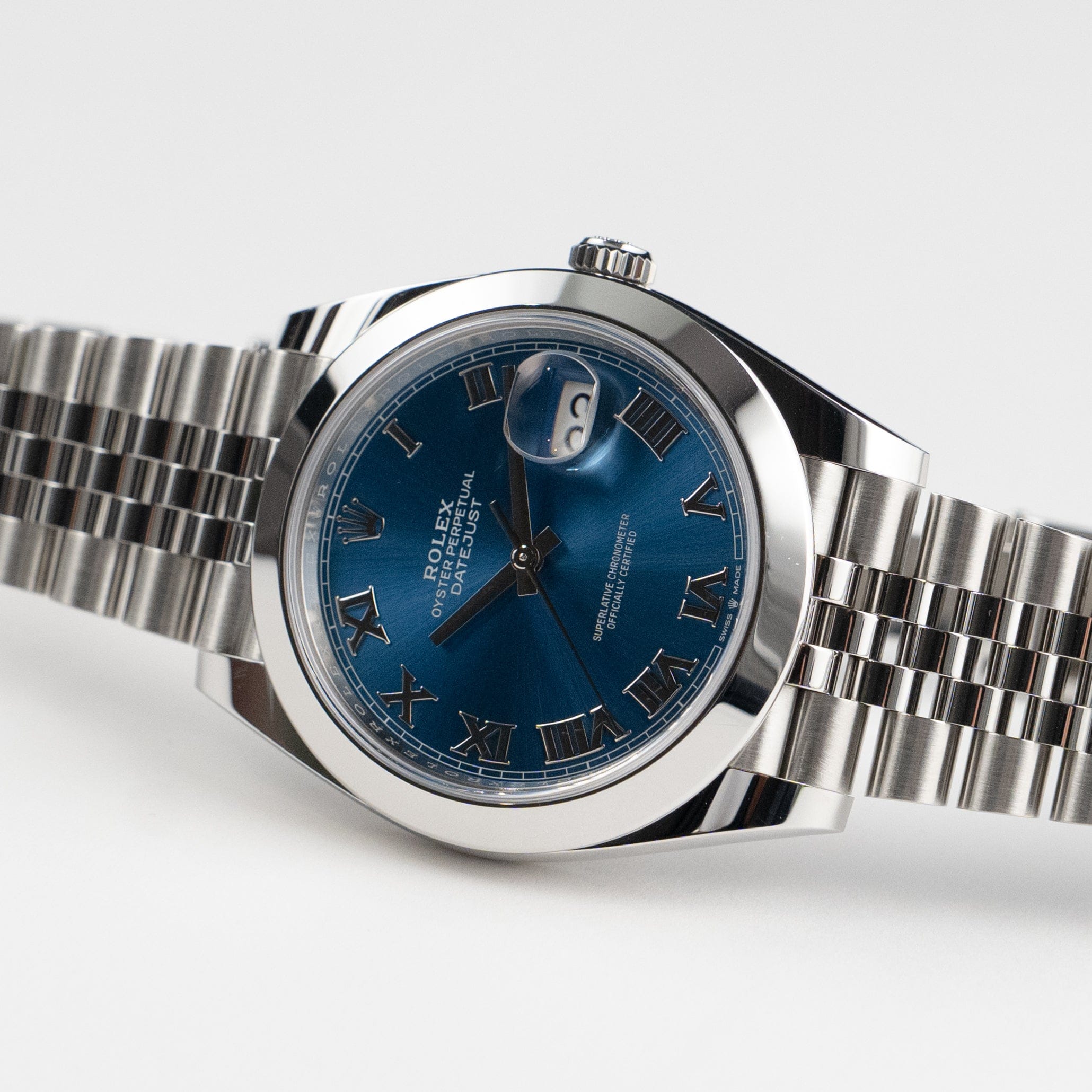 Rolex Datejust 41 126300 Stainless Steel Blue Roman Dial Jubilee (2023)