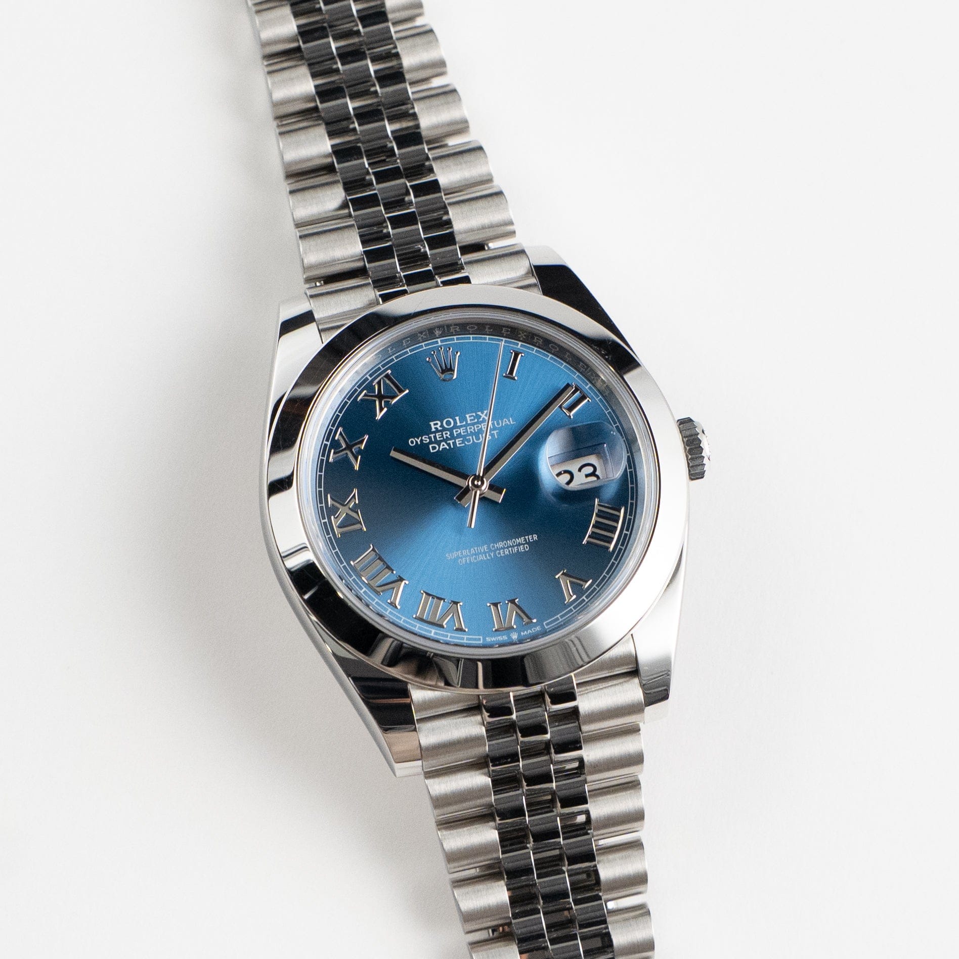 Rolex Datejust 41 126300 Stainless Steel Blue Roman Dial Jubilee (2023)