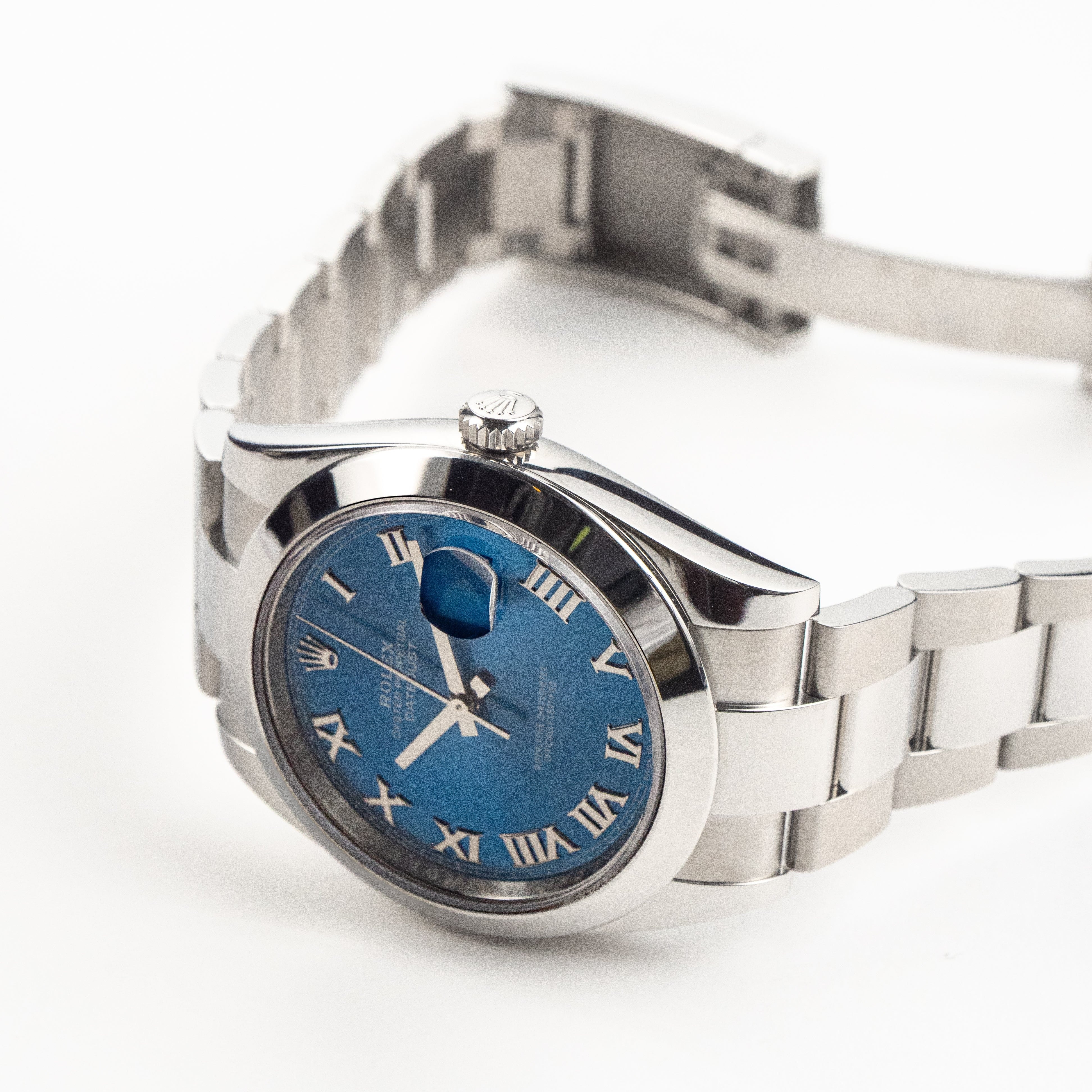 Rolex Datejust 41 126300 Stainless Steel Blue Roman Dial Oyster (2021)