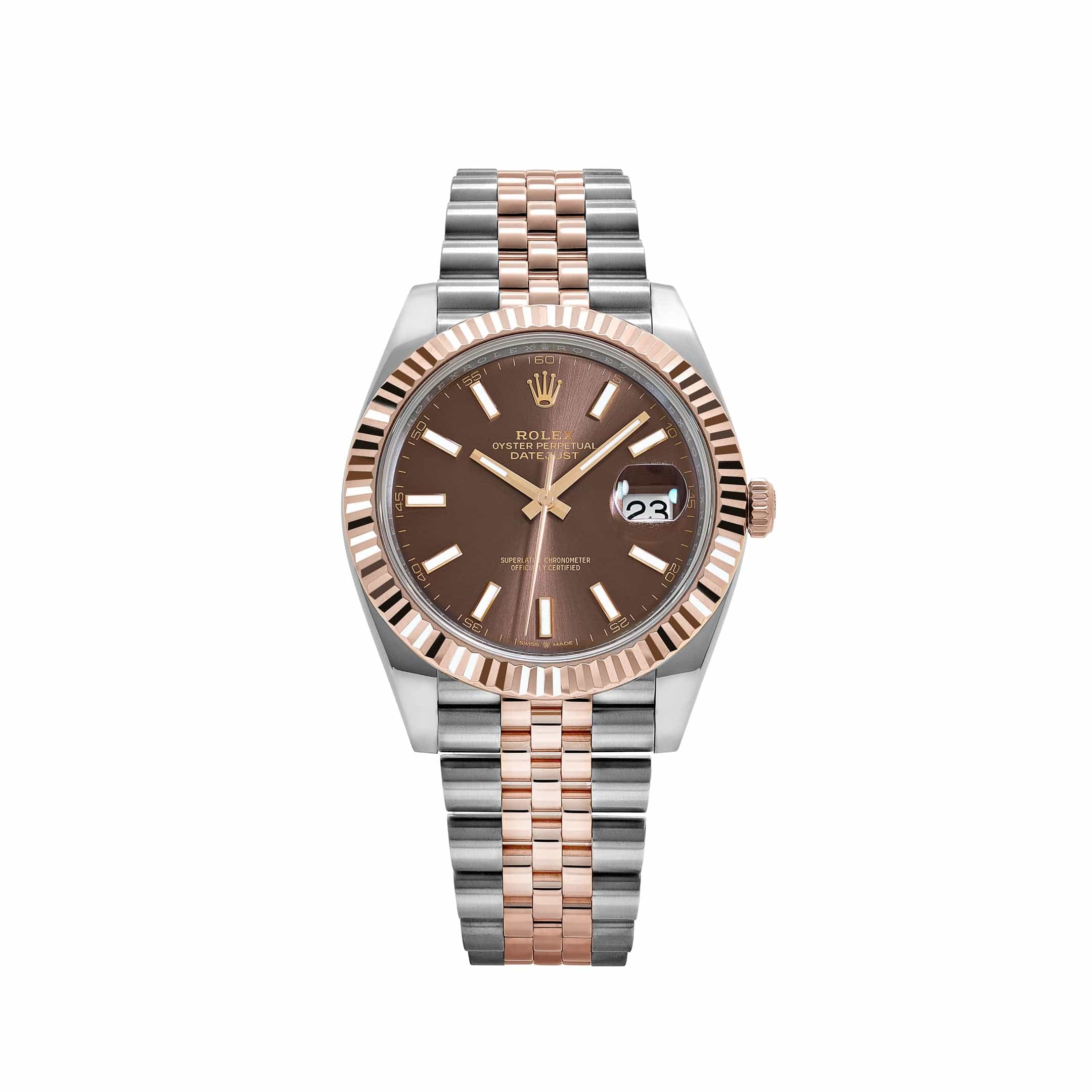 Rolex Datejust 41 126331 Stainless Steel Rose Gold Chocolate Dial Jubilee (2023)