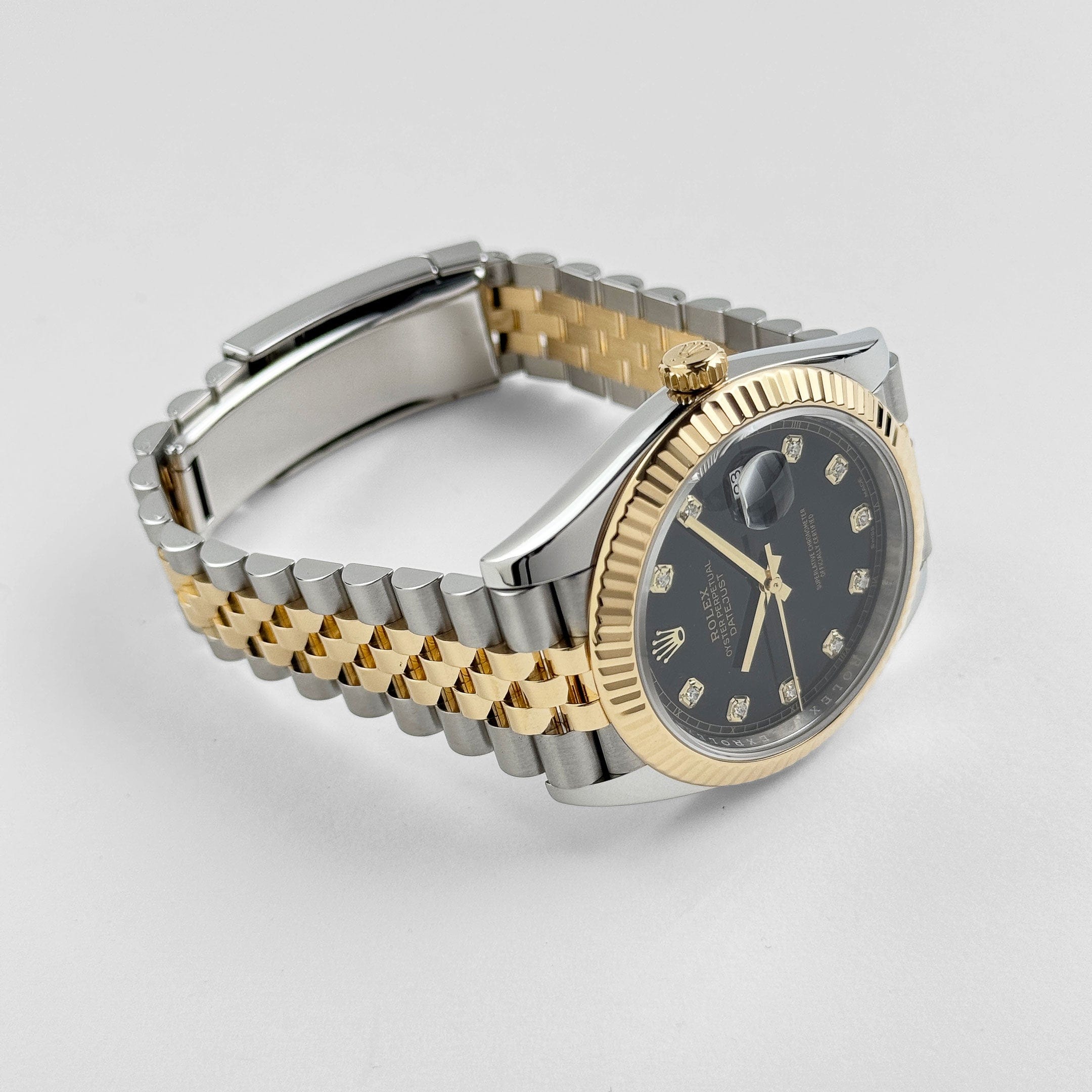 Rolex Datejust 41 126333 Stainless Steel Yellow Gold Black Diamond Dial Jubilee (2018)