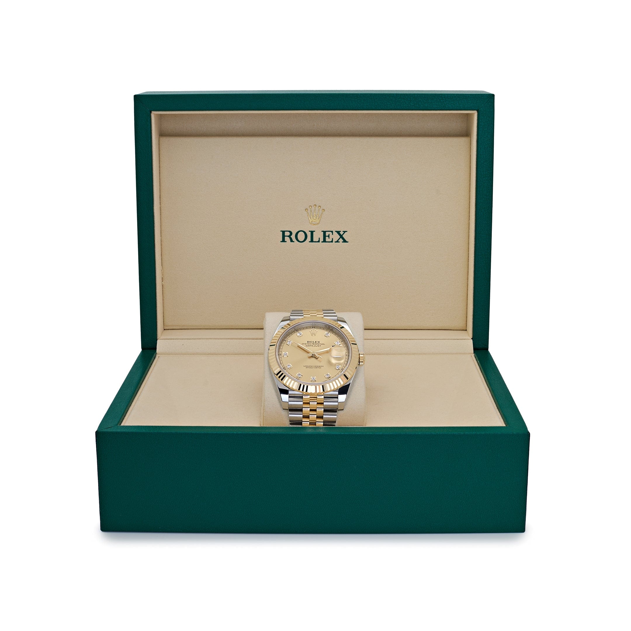 Rolex Datejust 41 126333 Yellow Gold Stainless Steel Champagne Diamond Dial Jubilee (2025)