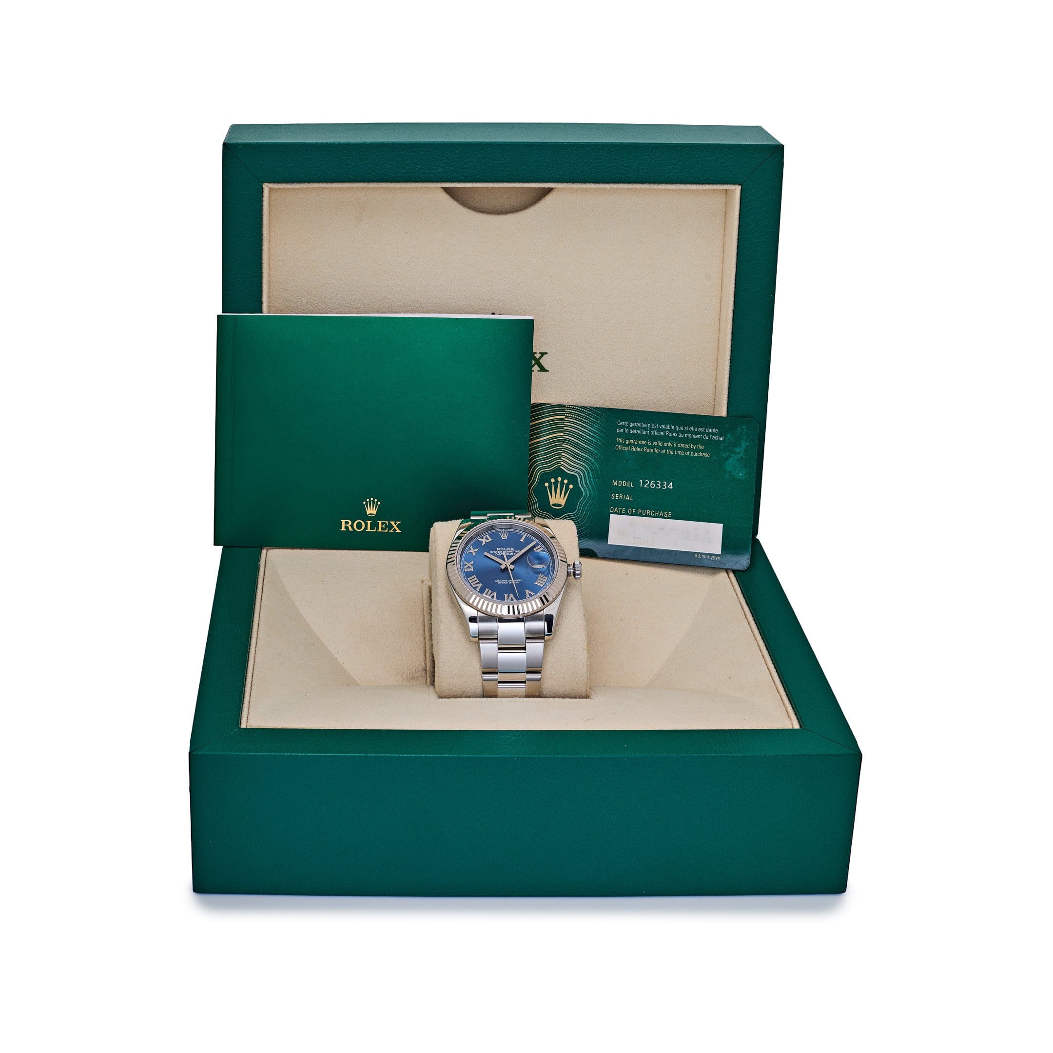 Rolex Datejust 41 126334 Stainless Steel Blue Roman Numerals Dial Oyster (2022)