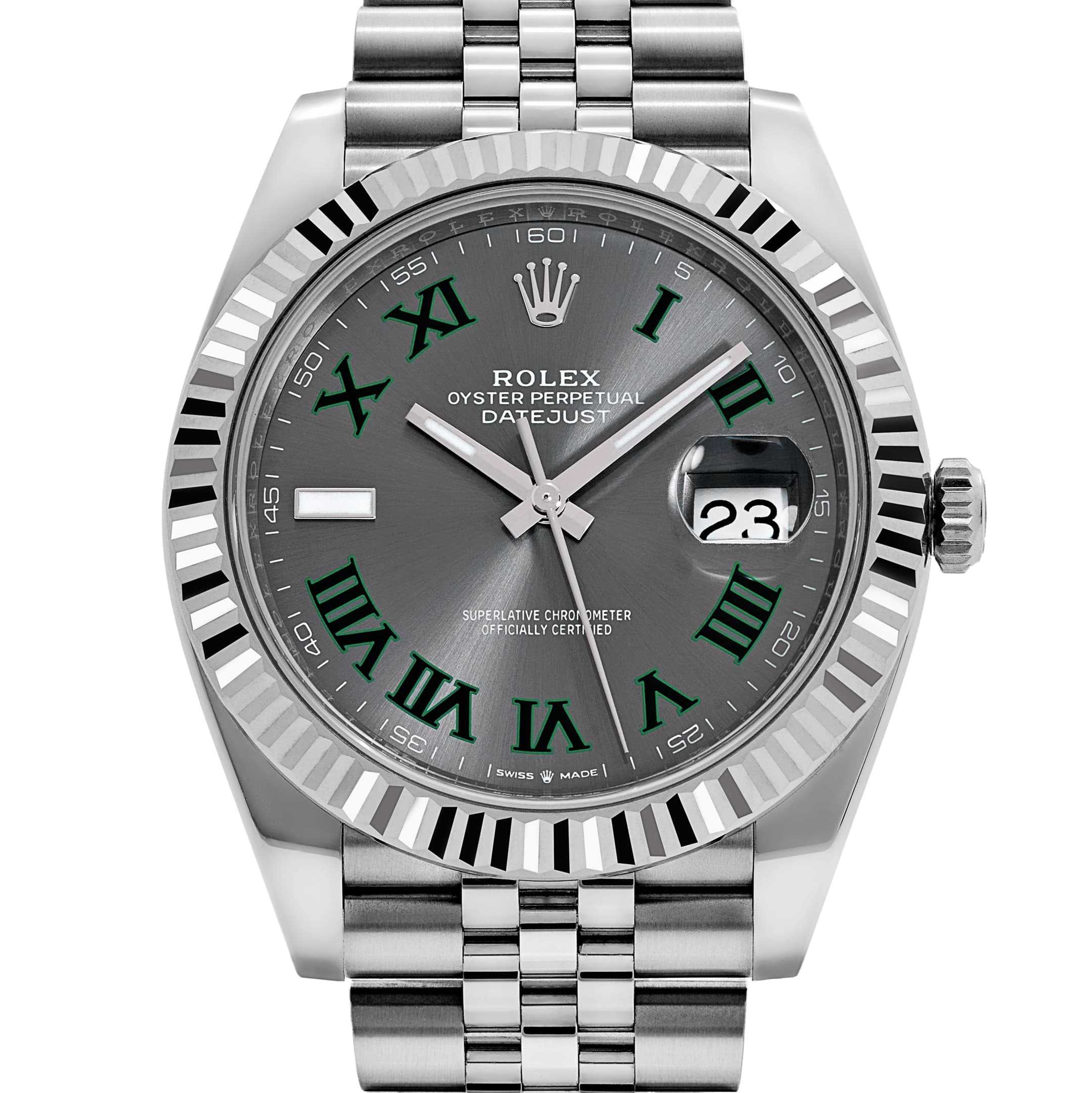 Rolex Datejust 41 126334 'Wimbledon' Stainless Steel Slate Dial Jubilee (2025)