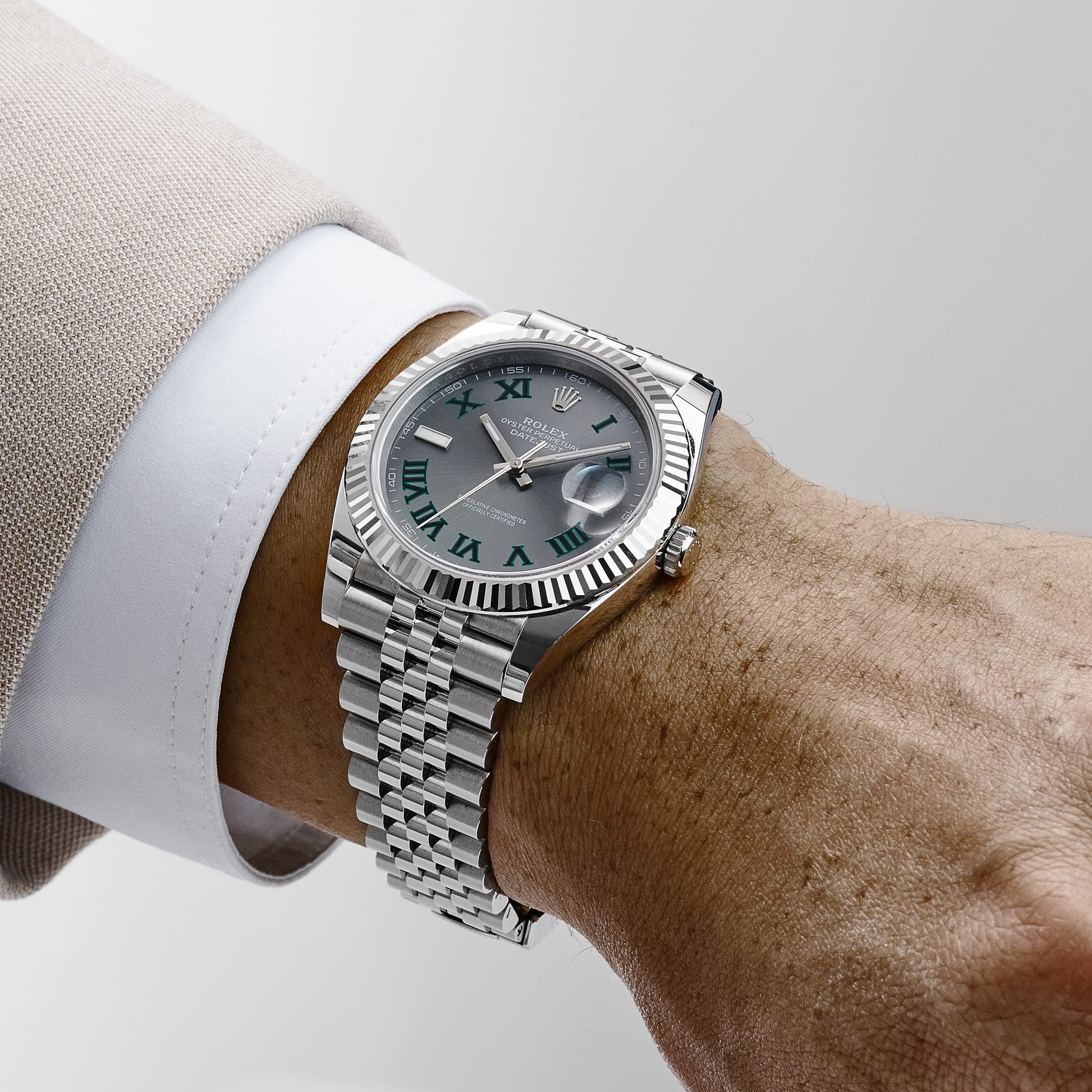 Rolex Datejust 41 126334 'Wimbledon' Stainless Steel Slate Dial Jubilee (2025)