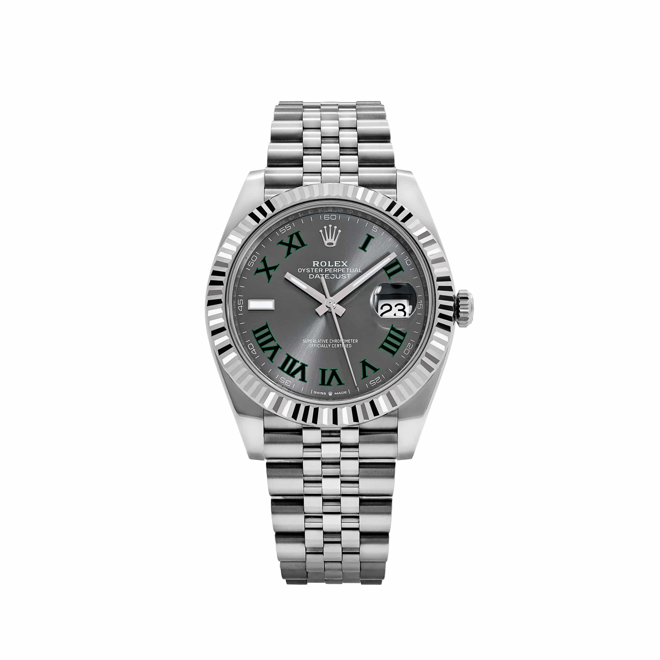 Rolex Datejust 41 126334 'Wimbledon' Stainless Steel Slate Dial Jubilee (2025)