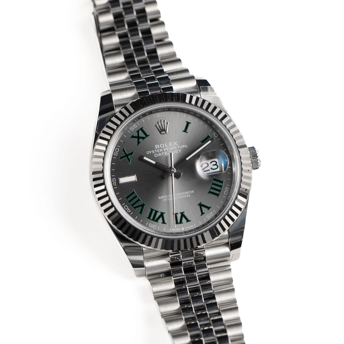Rolex Datejust 41 126334 'Wimbledon' Stainless Steel Slate Dial Jubilee (2025)