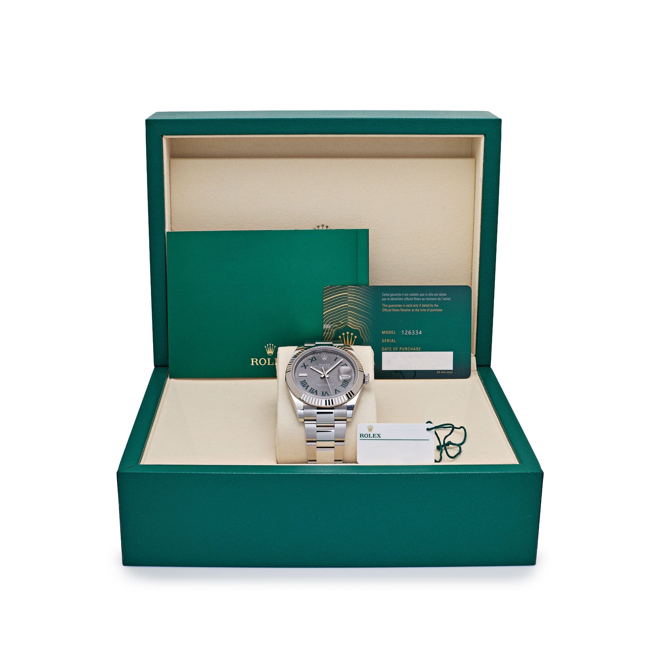 Rolex Datejust 41 126334 'Wimbledon' Stainless Steel Slate Dial Oyster (2025)