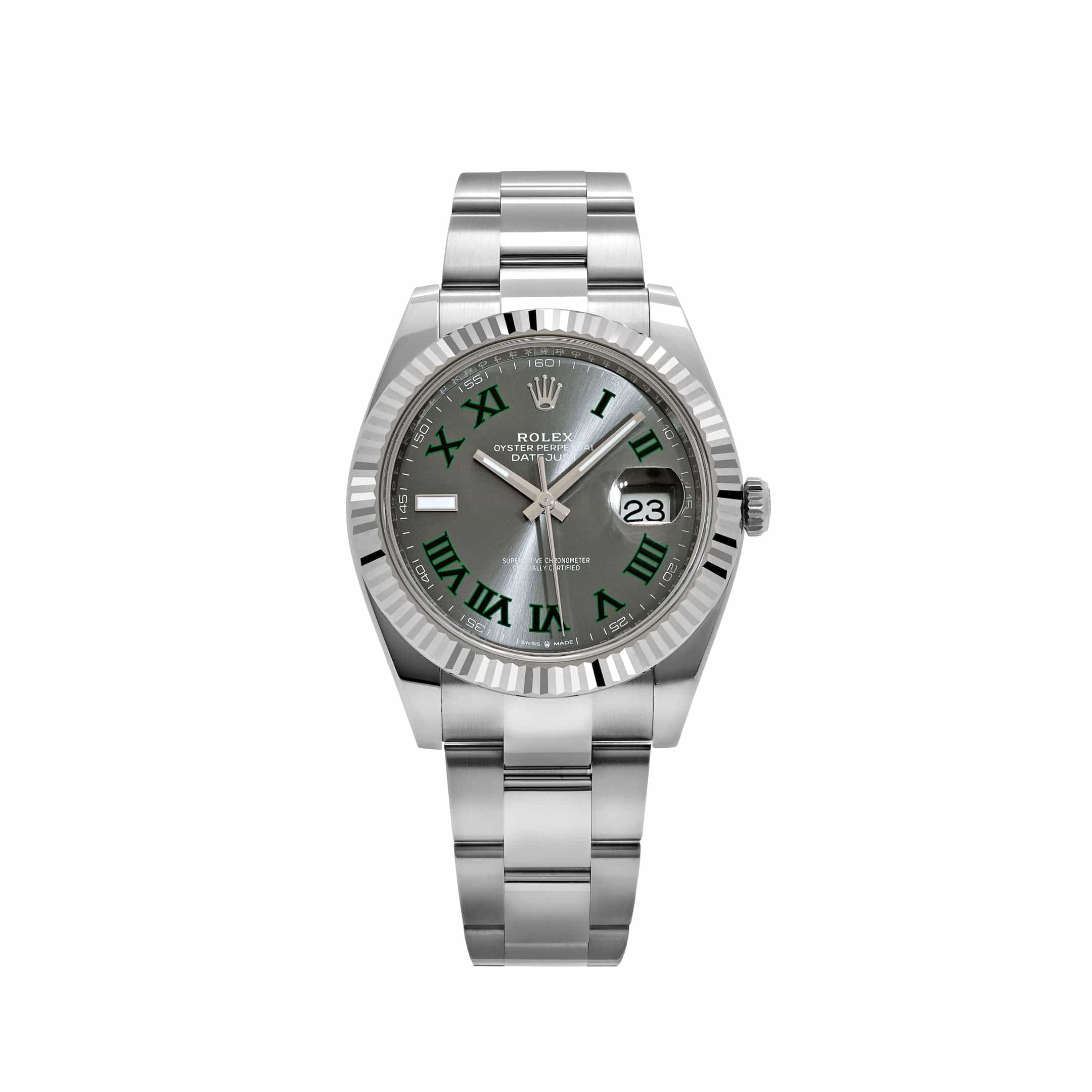 Rolex Datejust 41 126334 'Wimbledon' Stainless Steel Slate Dial Oyster (2025)