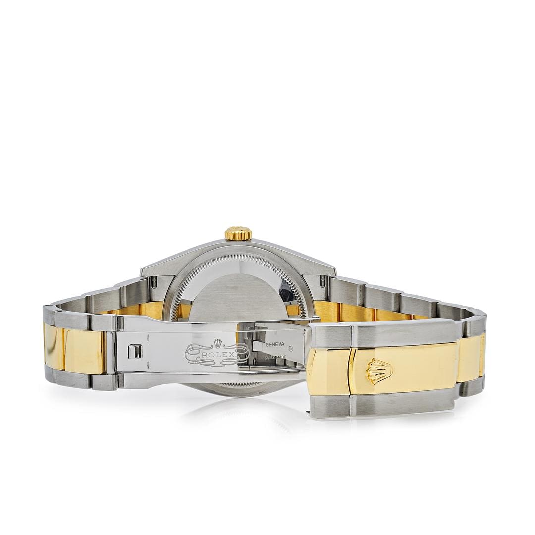 Luxury Watch Rolex Datejust 41 Stainless Steel & Yellow Gold Champagne Dial 126333 (2018) Wrist Aficionado