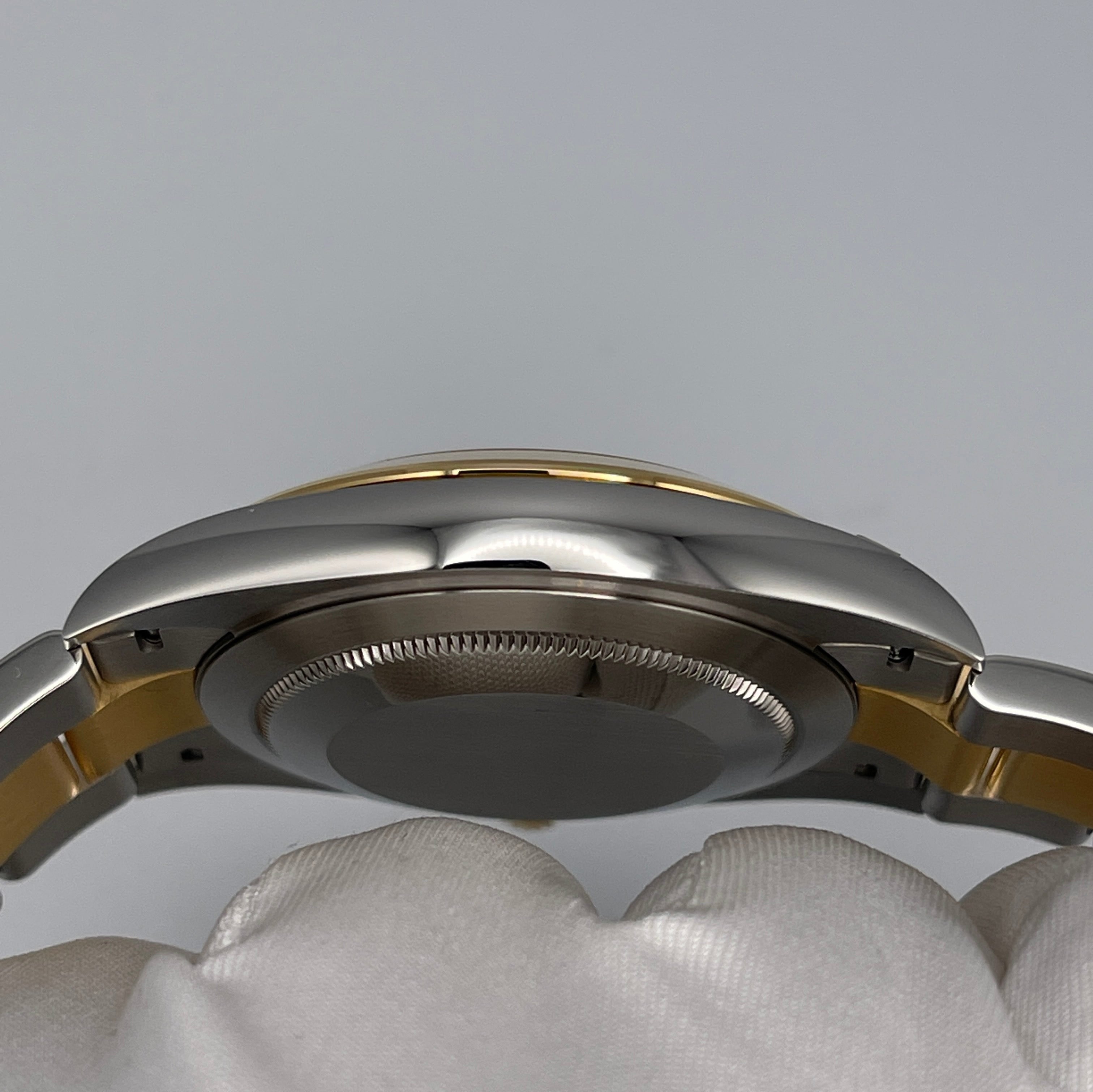 Luxury Watch Rolex Datejust 41 Yellow Gold & Stainless Steel Silver Dial 126303 Wrist Aficionado