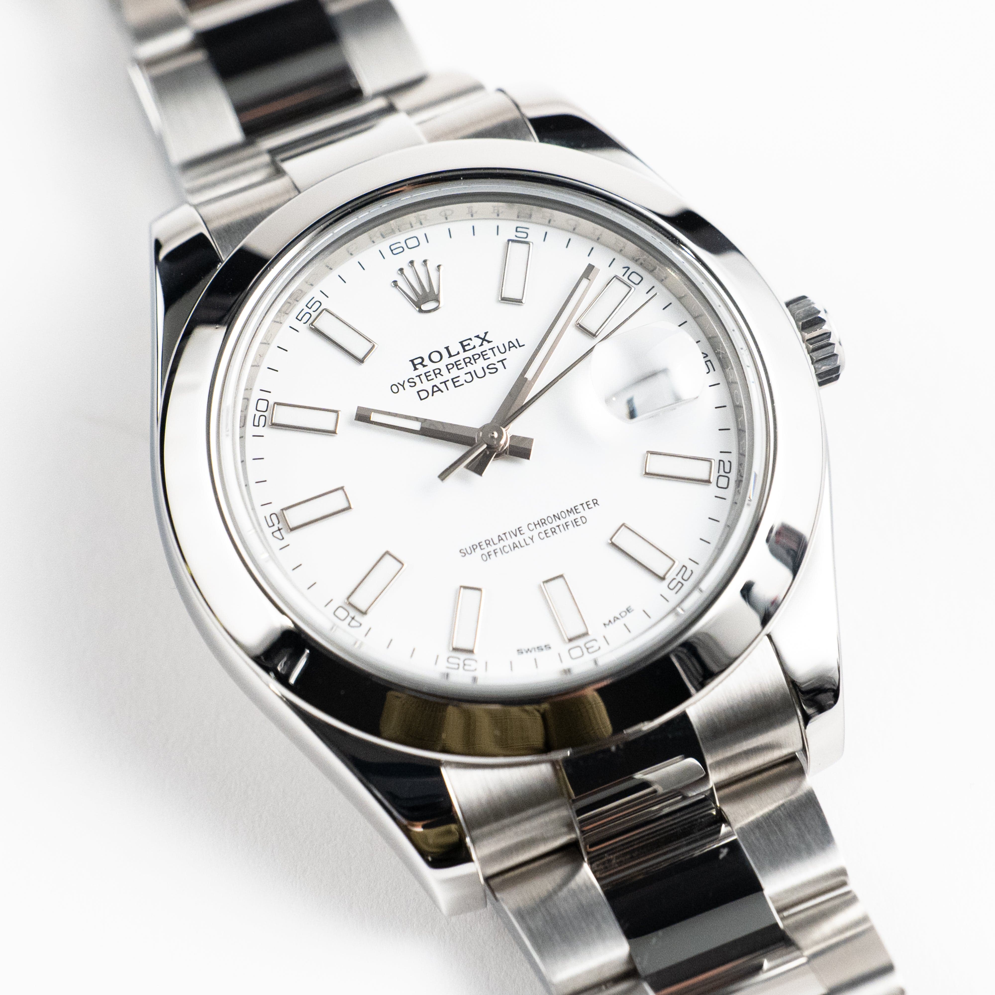 Rolex Datejust II 116300 Stainless Steel White Dial Oyster (2017)