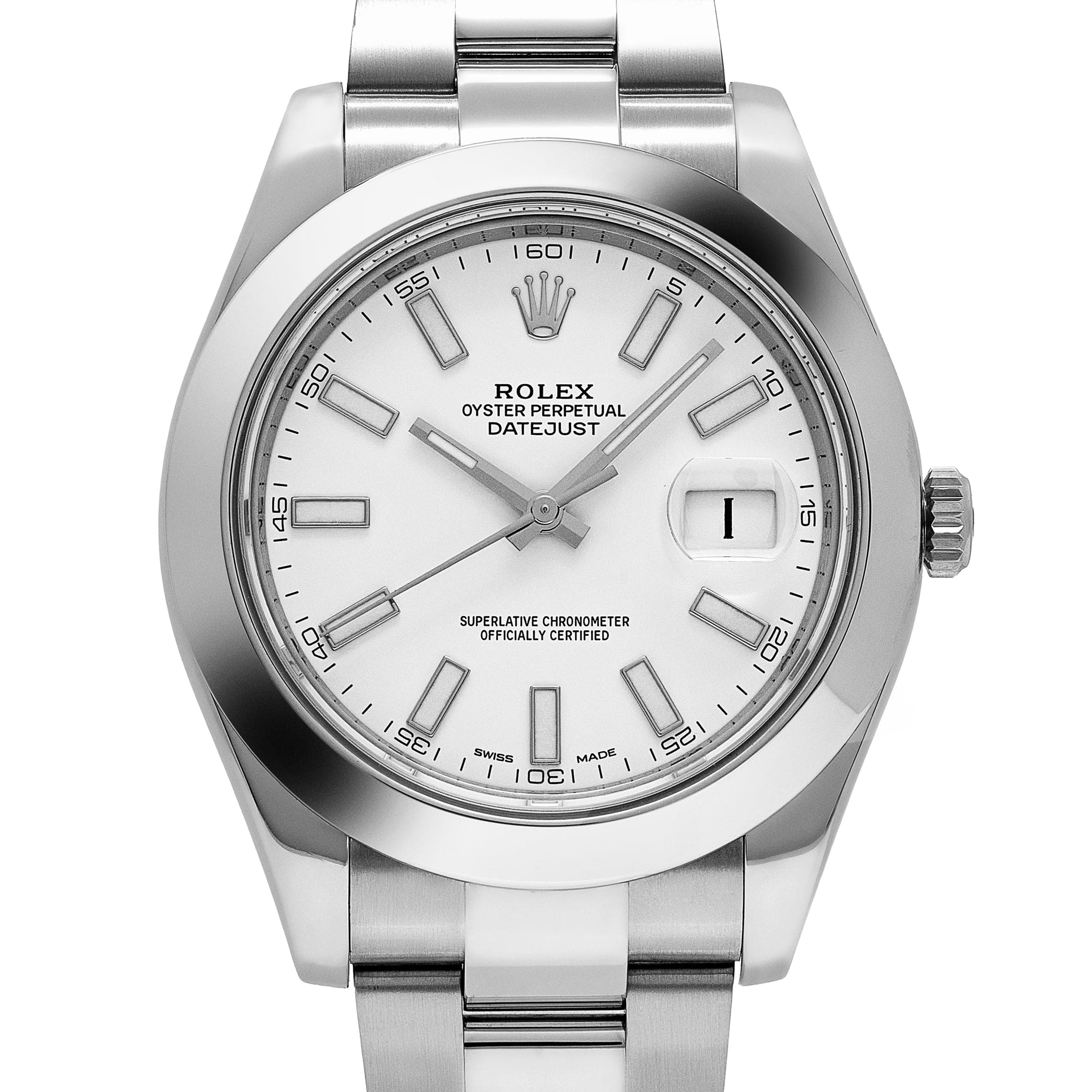 Rolex Datejust II 116300 Stainless Steel White Dial Oyster (2017)