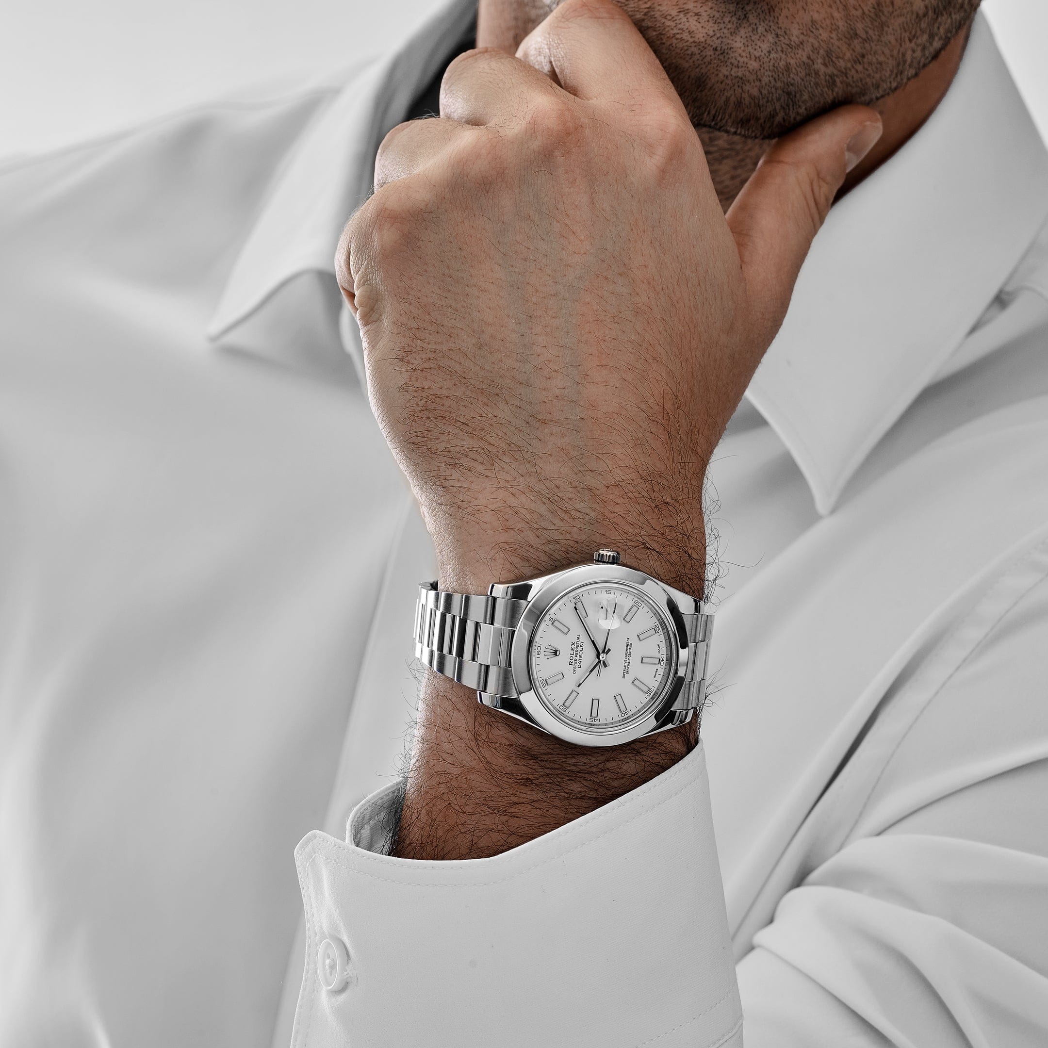 Rolex Datejust II 116300 Stainless Steel White Dial Oyster (2017)