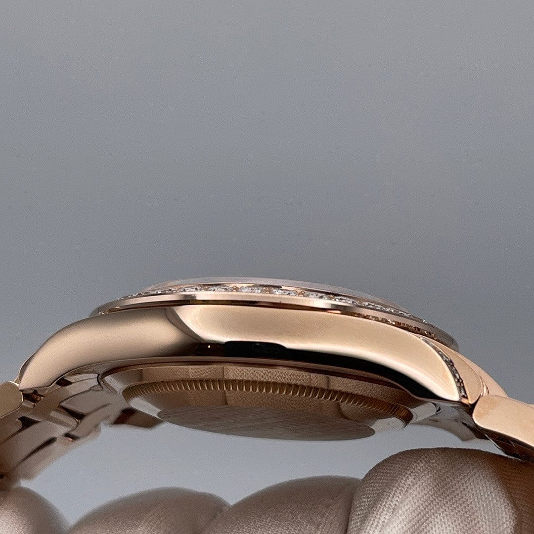 Luxury Watch Rolex Datejust Pearlmaster 39 Diamond Paved 86405RBR Wrist Aficionado