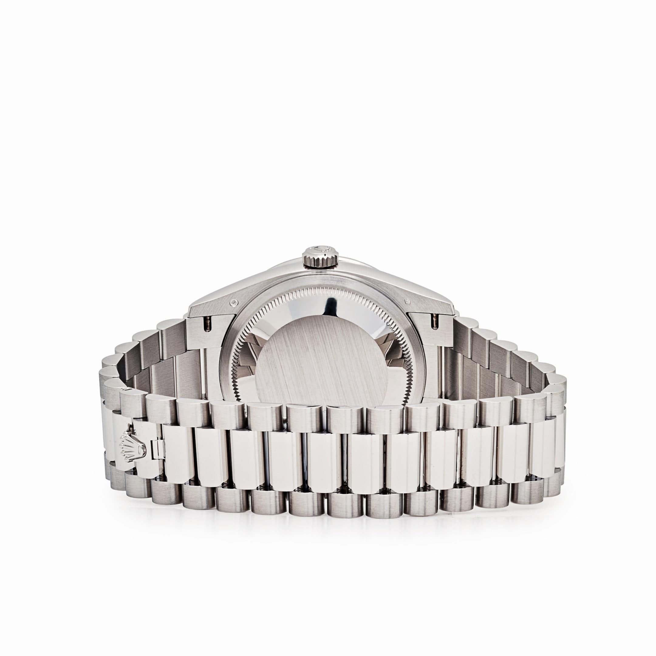 Rolex Day-Date 128396TBR Platinum Pink Opal Diamond Dial and Bezel (2023)