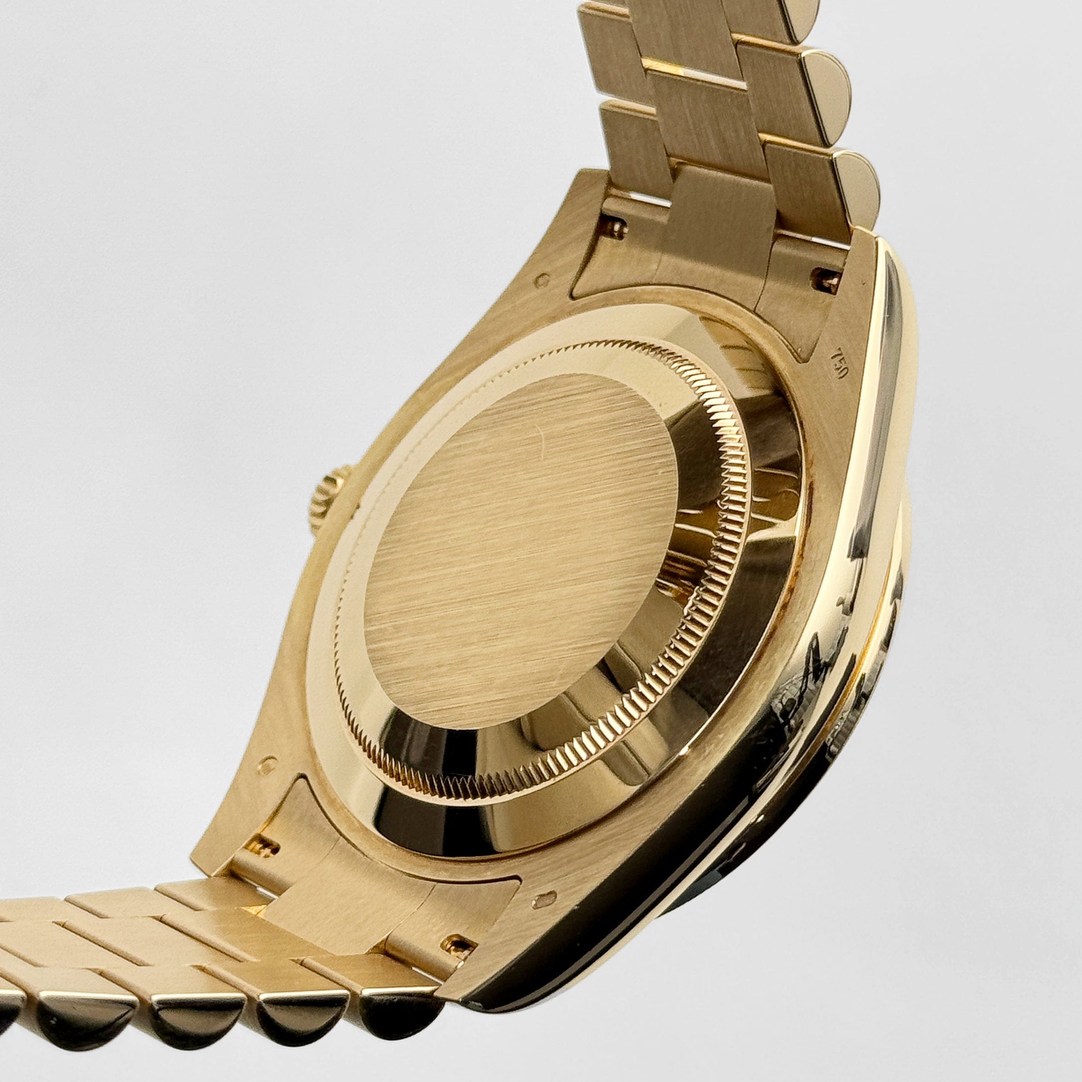 Rolex Day-Date 218398 Yellow Gold Champagne Dial Diamond Bezel (2010)