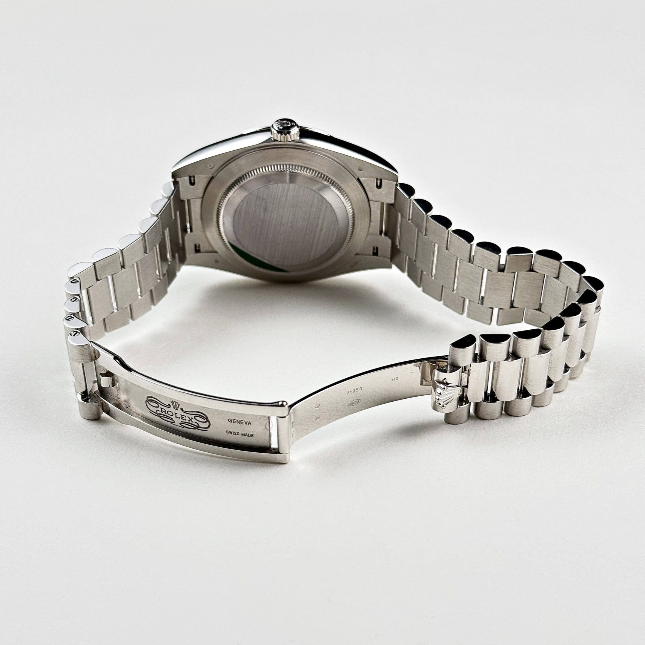 Rolex Day-Date 228206 Platinum Olive Green Arabic Dial (2021)